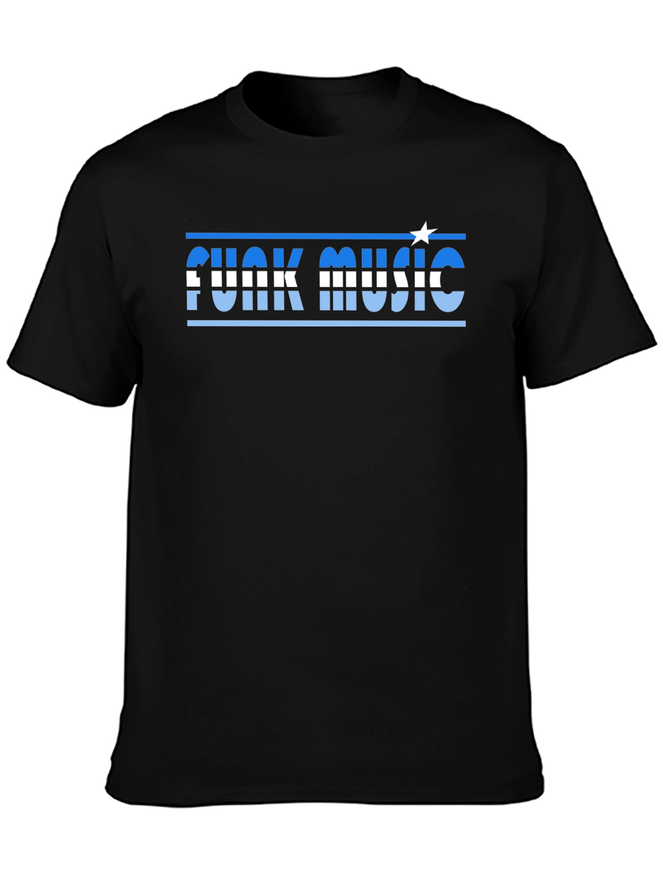 Funky Music T-Shirt - Classic Black Cotton Tee