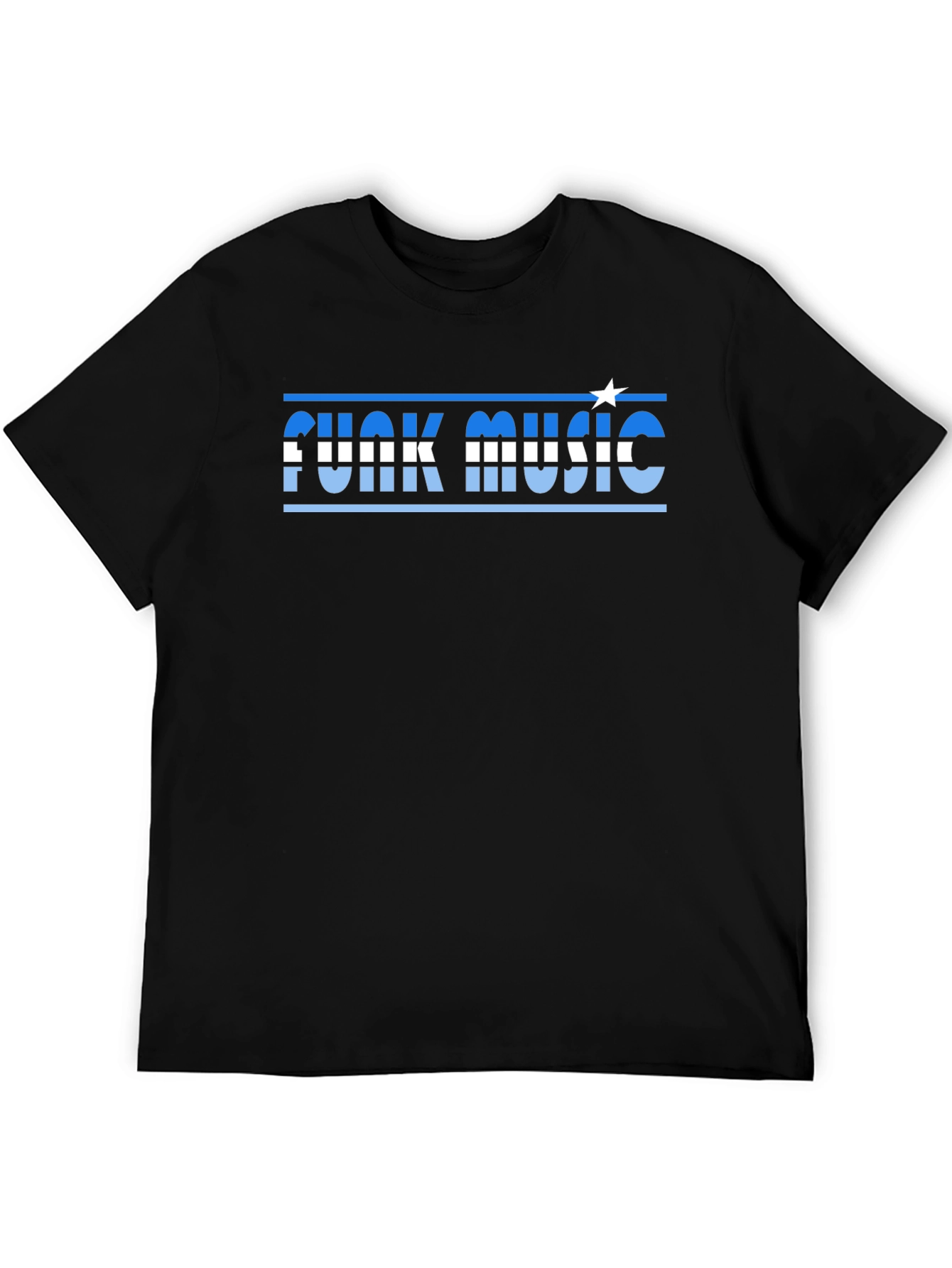 Funky Music T-Shirt - Classic Black Cotton Tee
