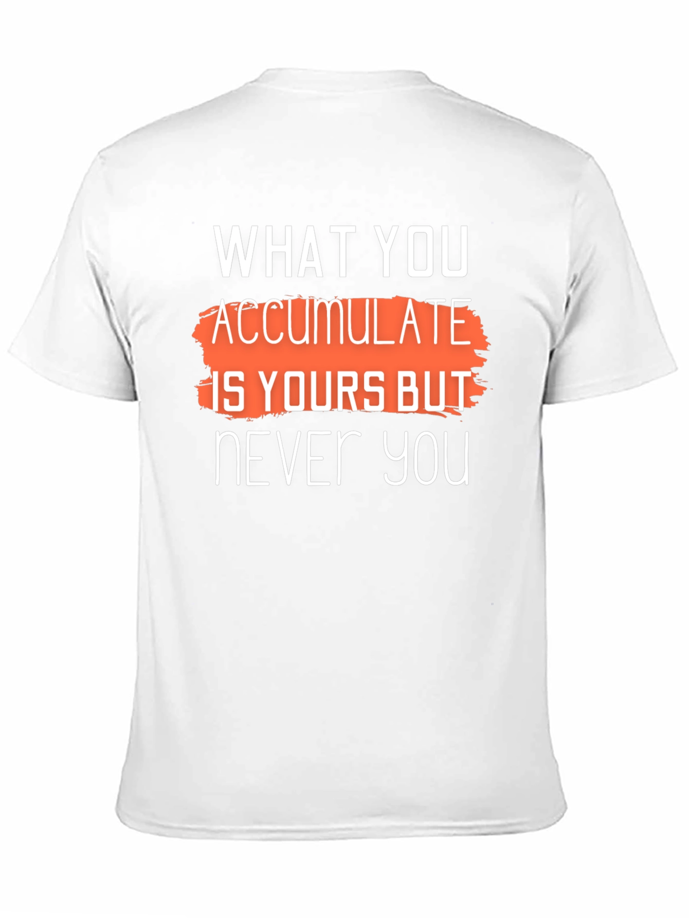 Accumulate is Yours Graphic T-Shirt - Stylish Black Tee