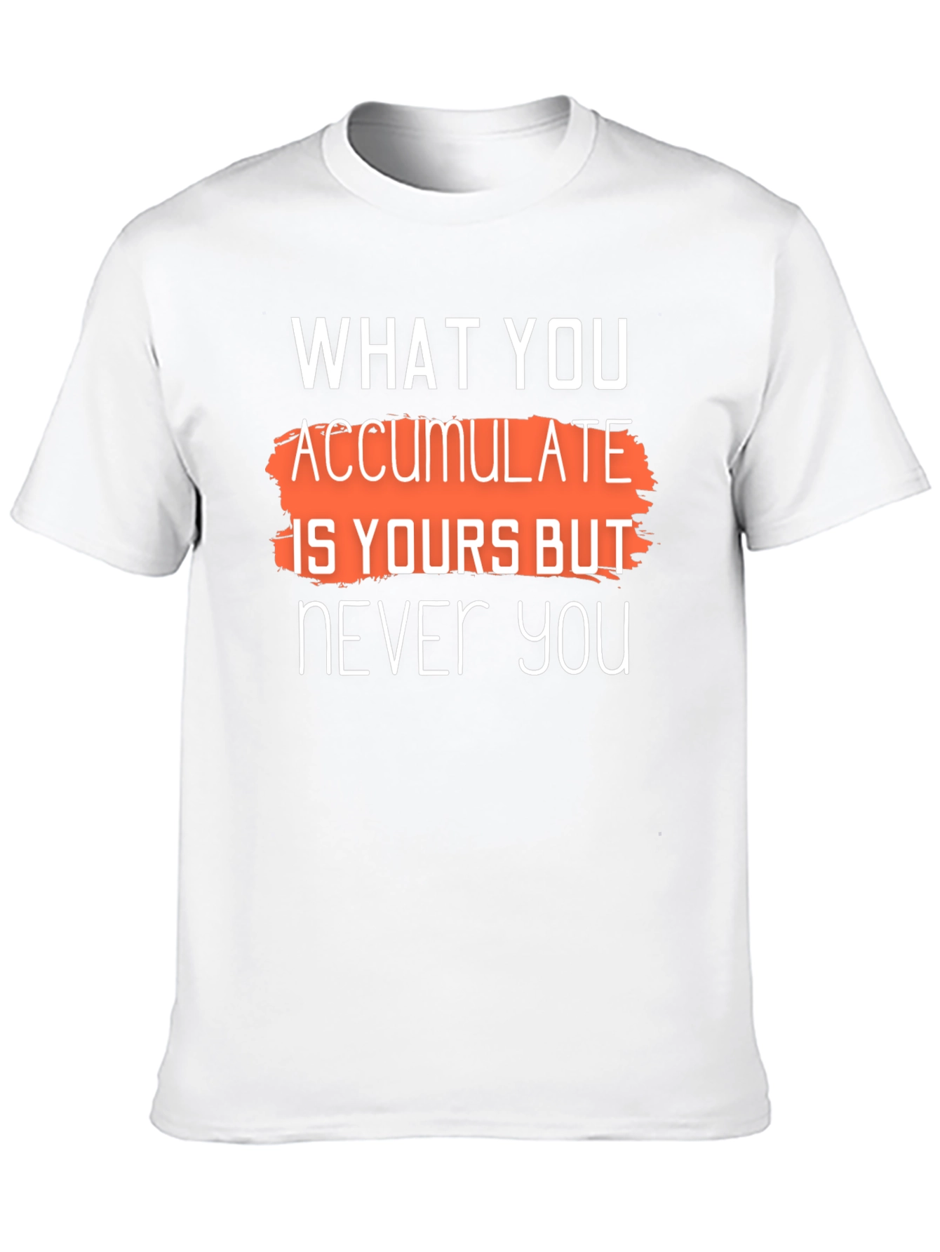 Accumulate is Yours Graphic T-Shirt - Stylish Black Tee