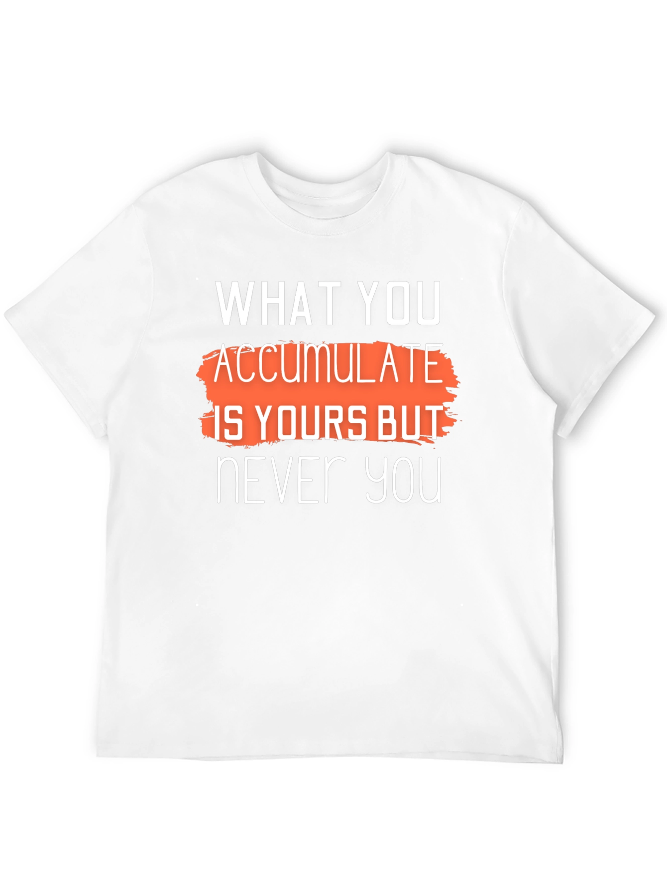 Accumulate is Yours Graphic T-Shirt - Stylish Black Tee