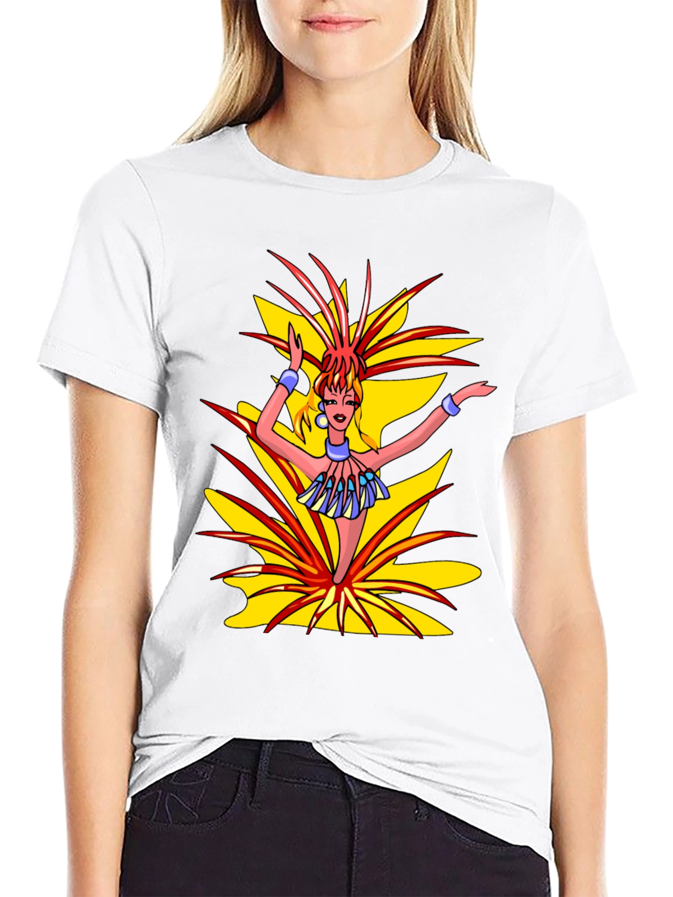 Exotic Dancer Graphic Black T-Shirt