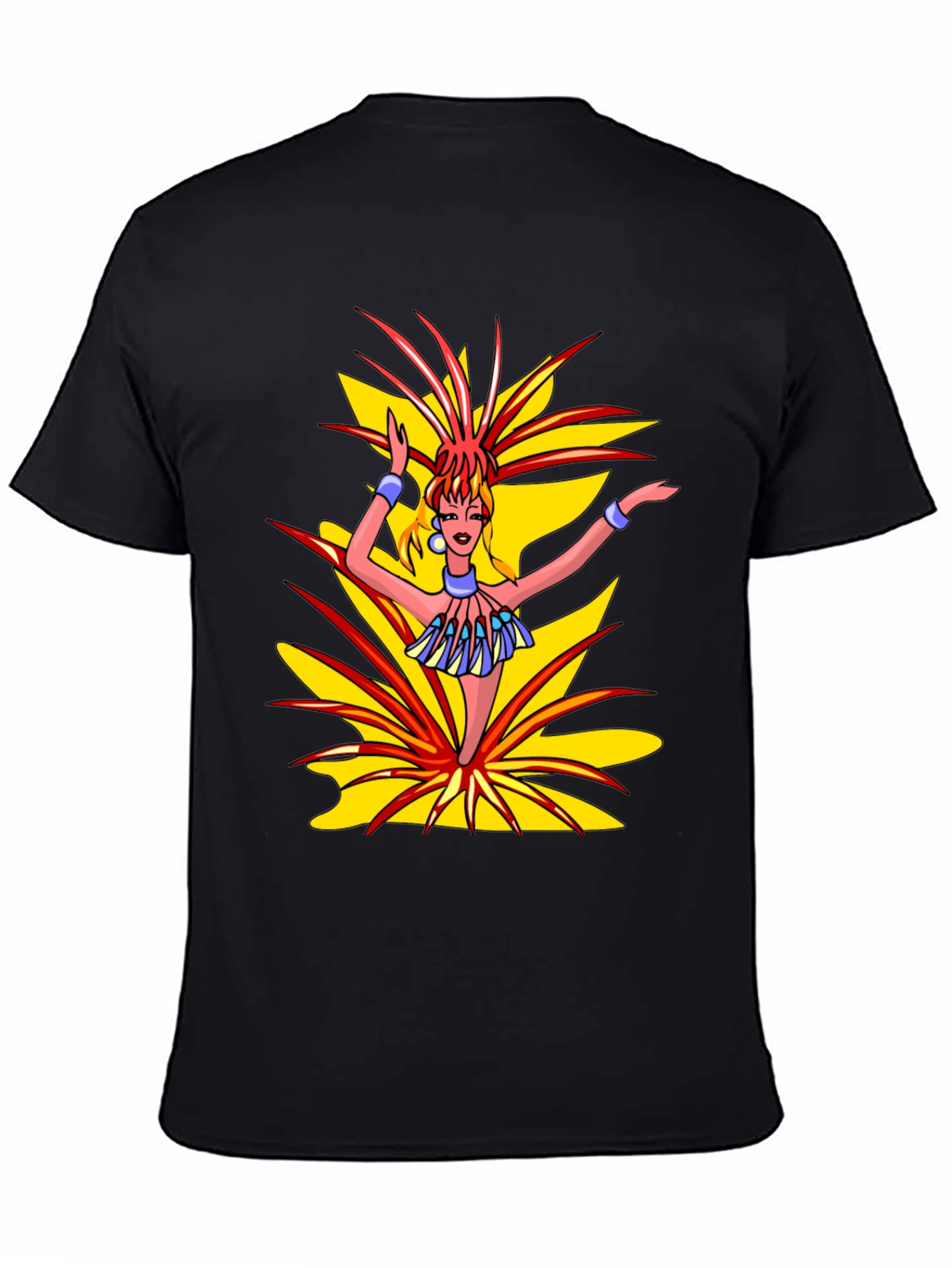Exotic Dancer Graphic Black T-Shirt