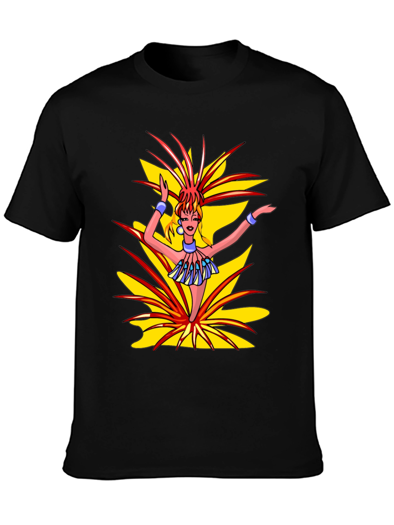 Exotic Dancer Graphic Black T-Shirt