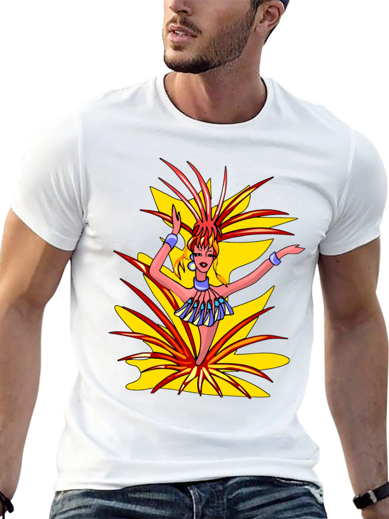 Exotic Dancer Graphic Black T-Shirt