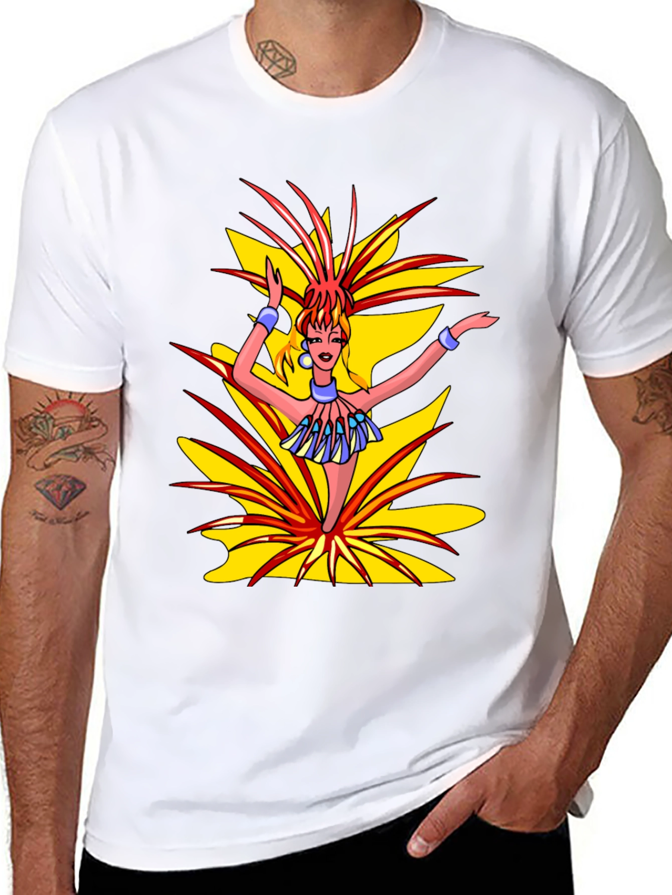 Exotic Dancer Graphic Black T-Shirt