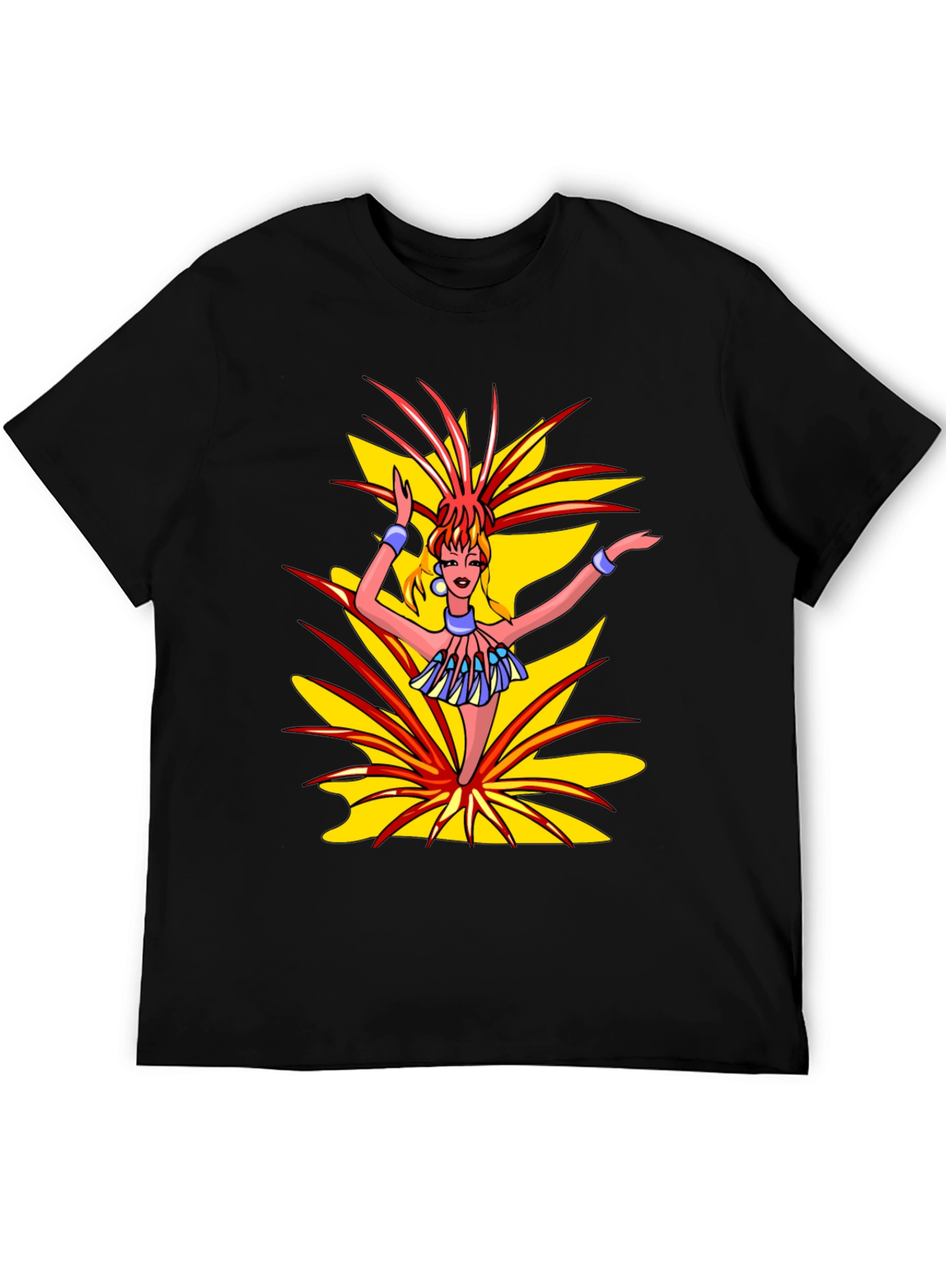 Exotic Dancer Graphic Black T-Shirt