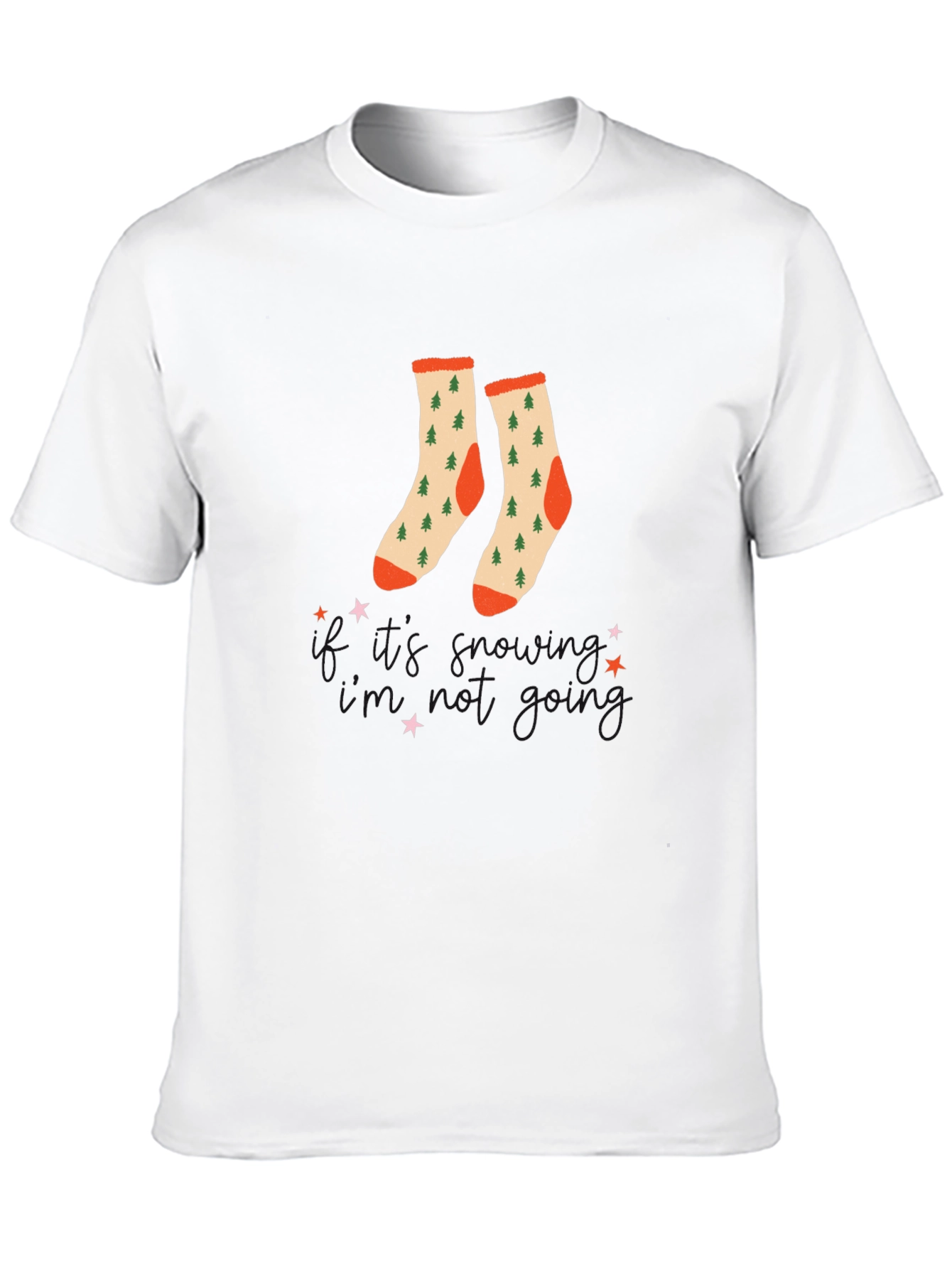 Festive Christmas Tree Socks T-Shirt