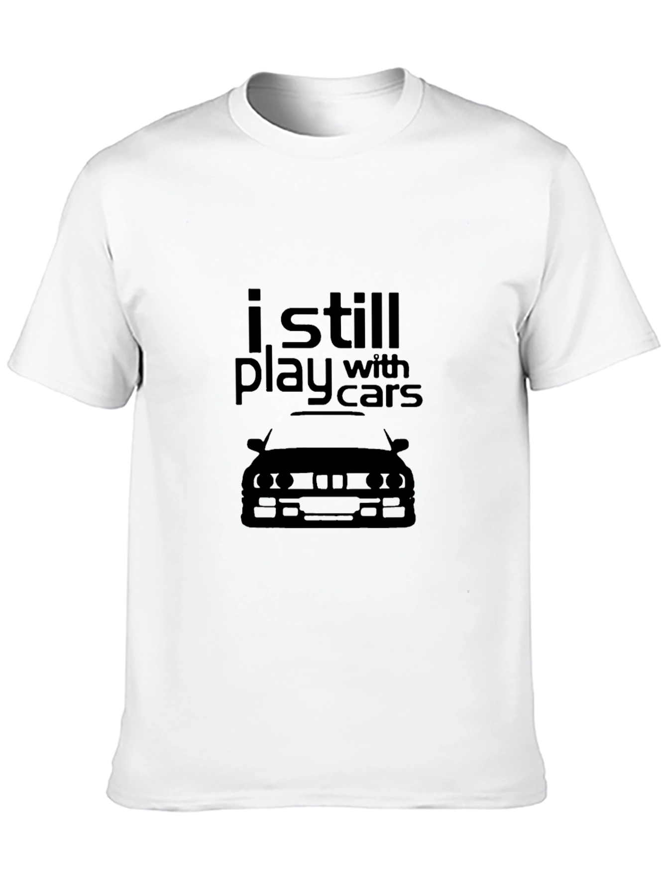 I Still Play With Cars Black T-Shirt