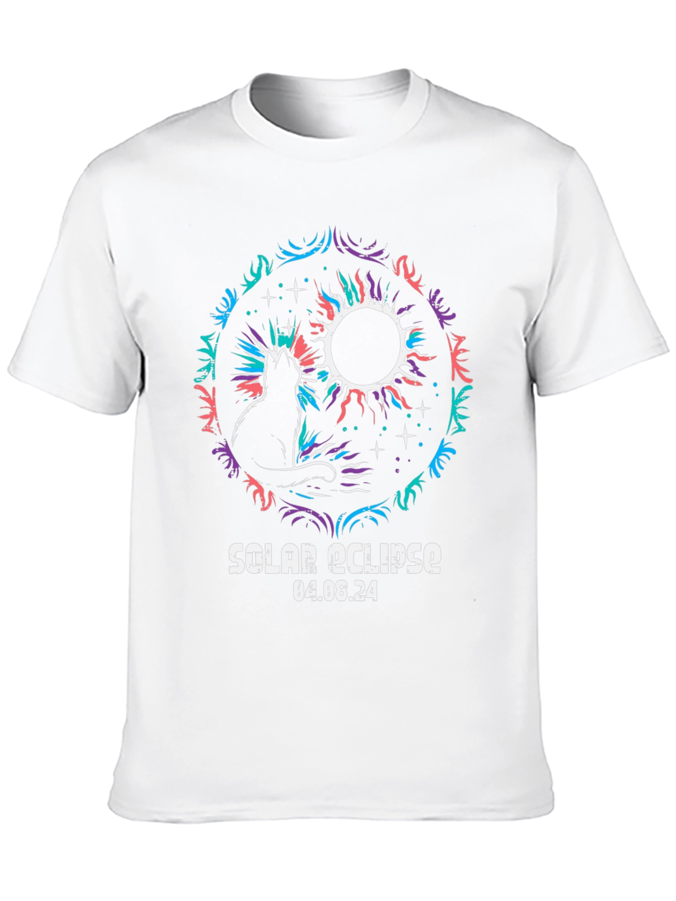 Solar Eclipse Cat T-Shirt - April 2024