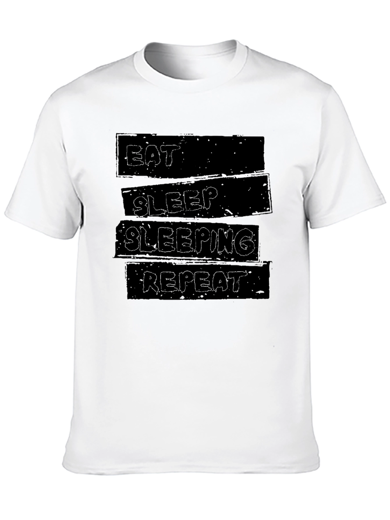 Eat Sleep Sleeping Repeat Black Graphic Tee