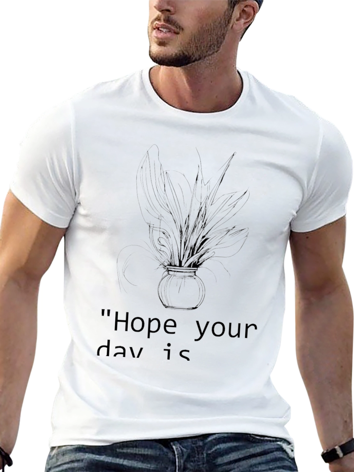 Hope Your Day Is Graphic Black T-Shirt