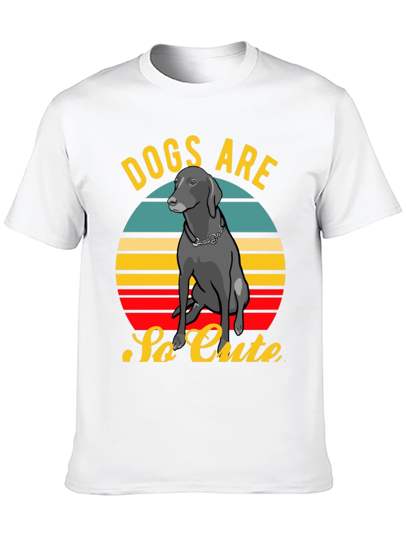 Dogs Are So Cute Retro Style T-Shirt