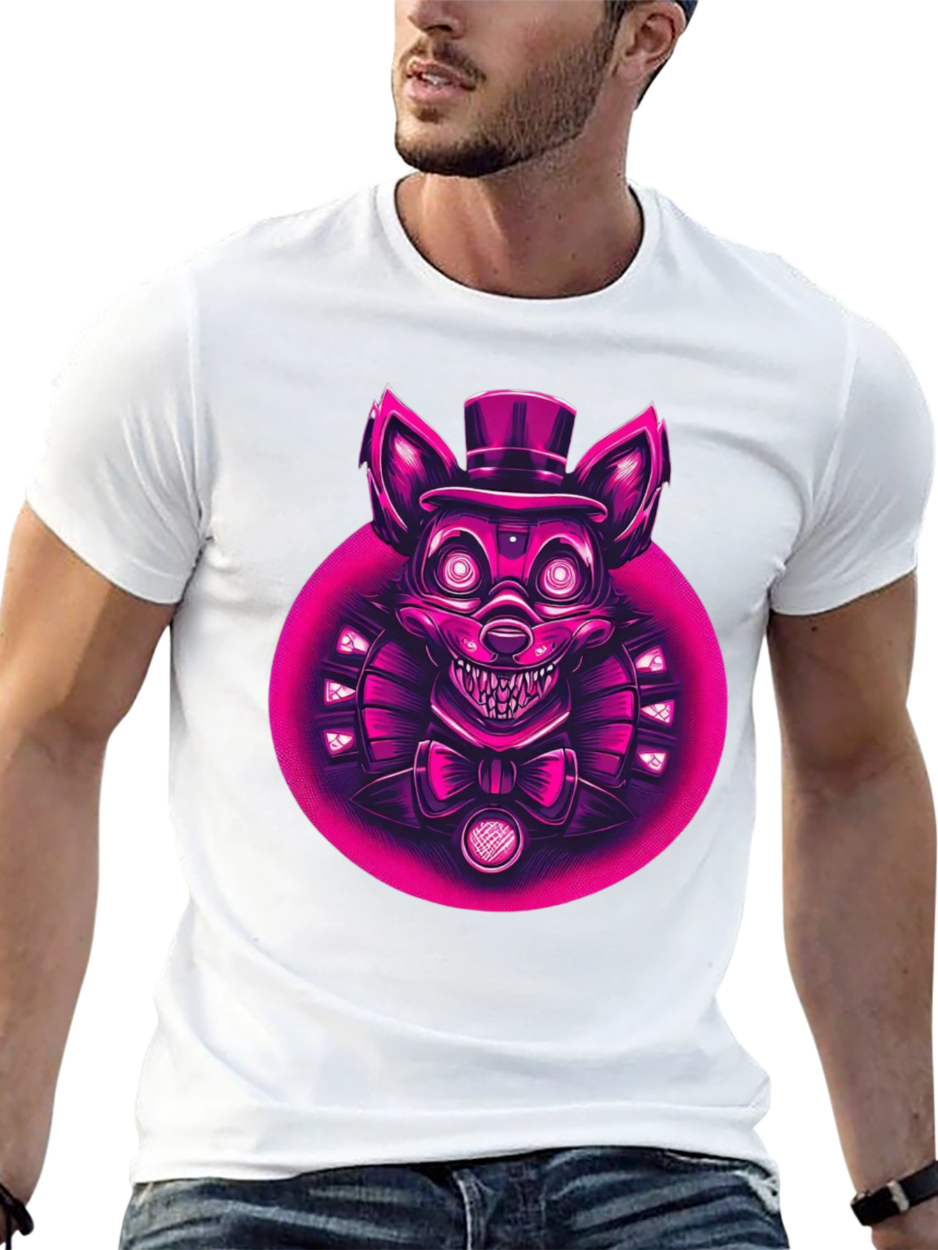 FNAF Character Graphic Tee - Black