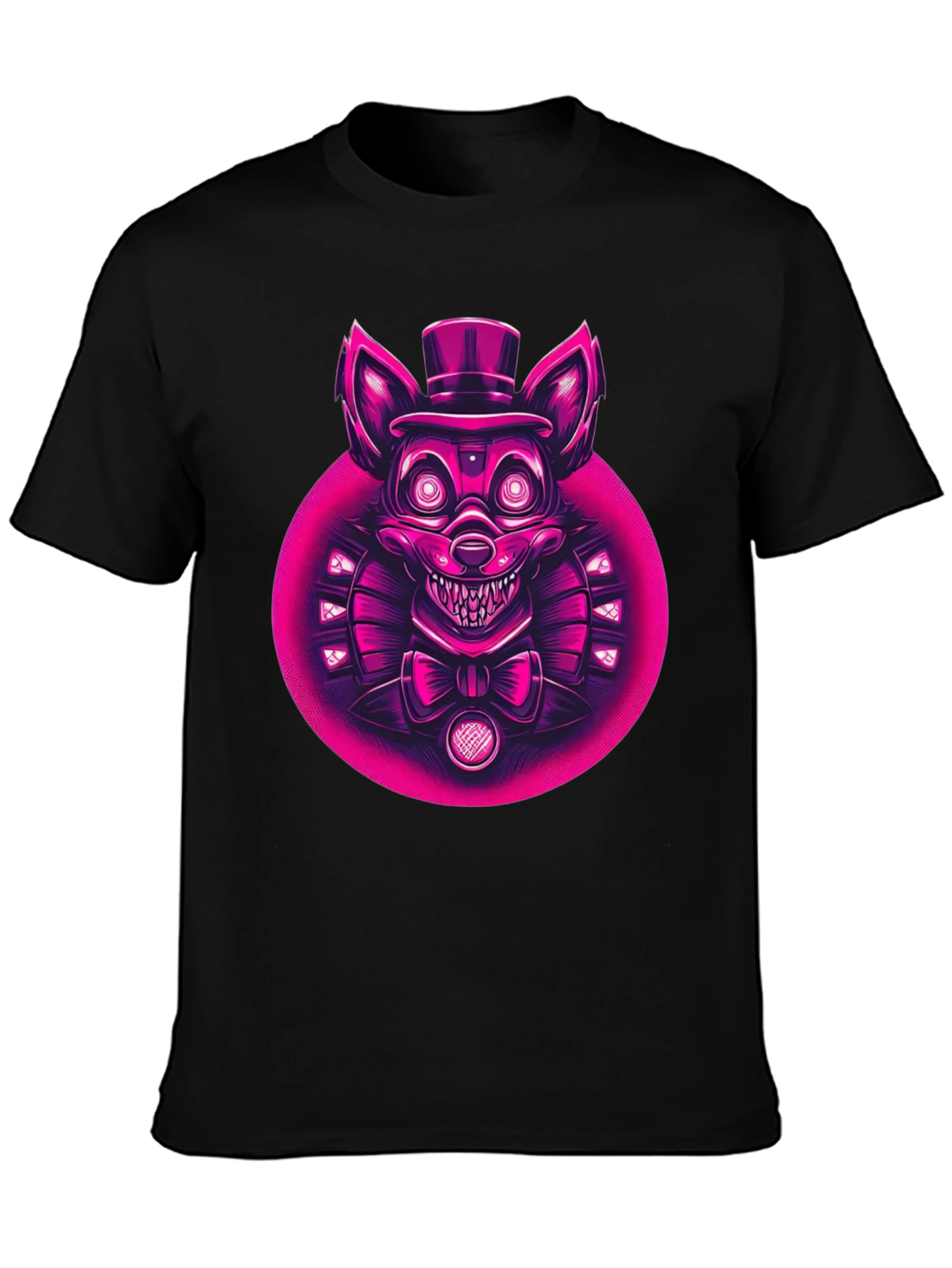 FNAF Character Graphic Tee - Black