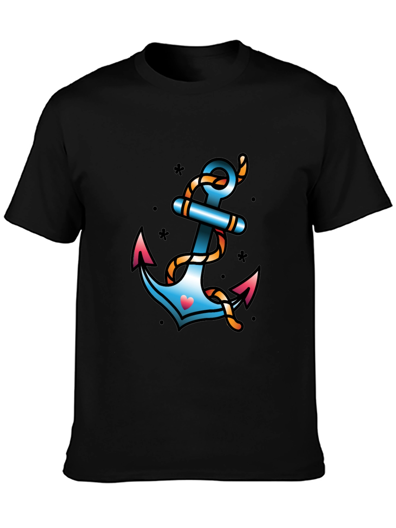 Anchor Heart Tattoo Graphic Tee