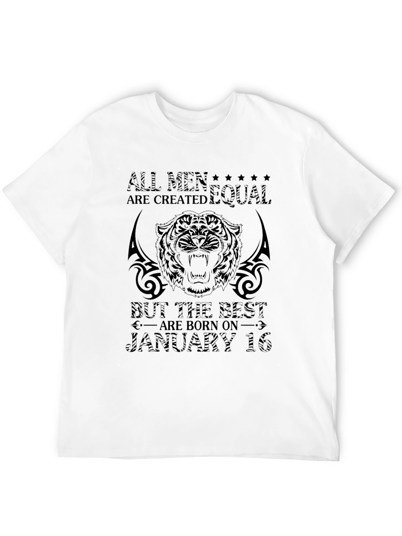 All Men Are Created Equal Black Graphic Tee