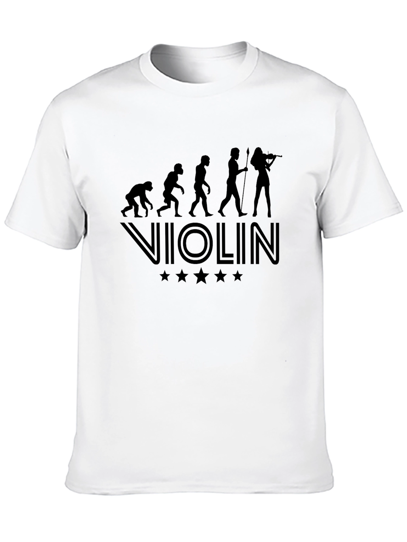 Violin Evolution Black T-Shirt - Musician Tee