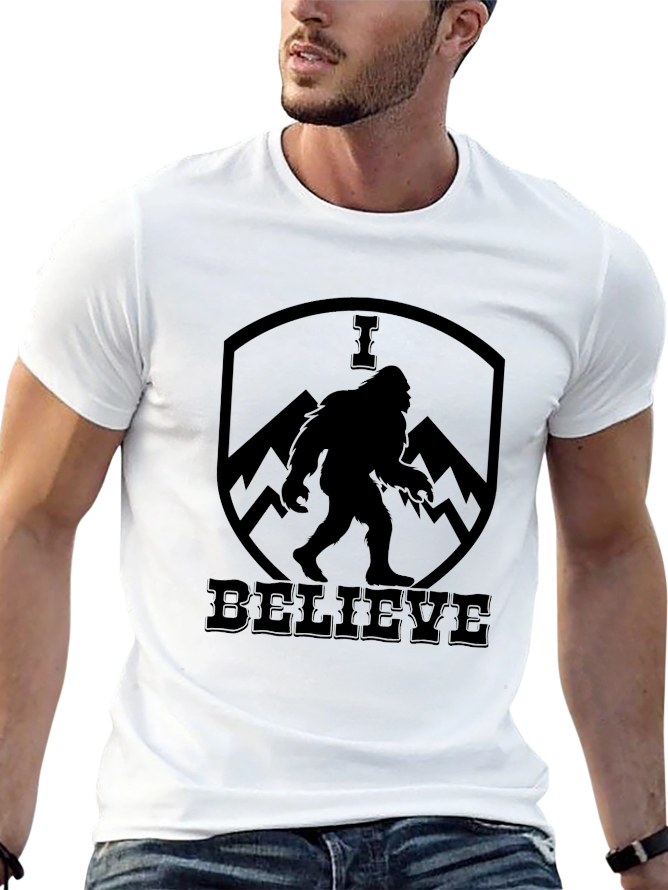 I Believe Bigfoot T-Shirt - Black