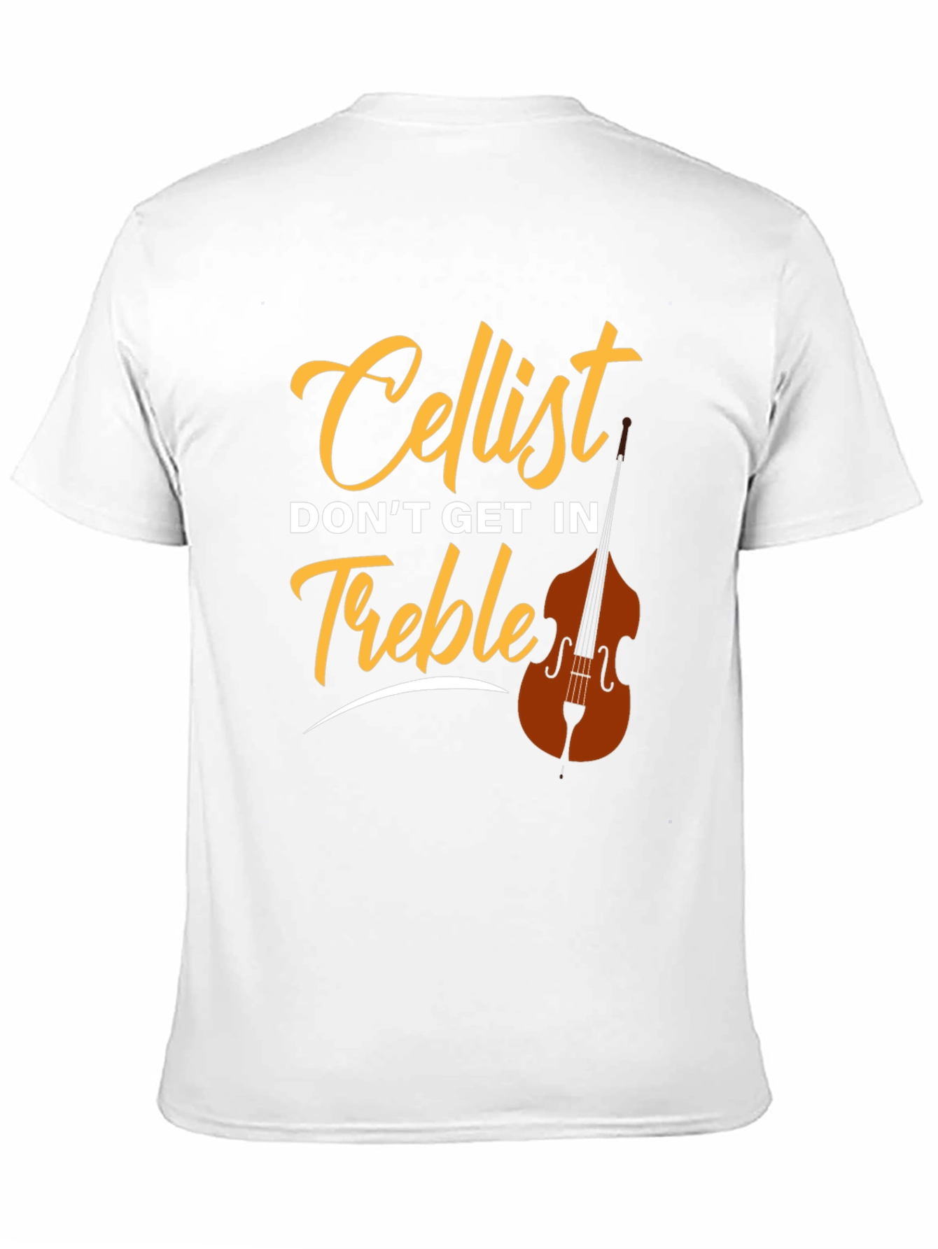 Cellist Treble Music T-Shirt - Unisex