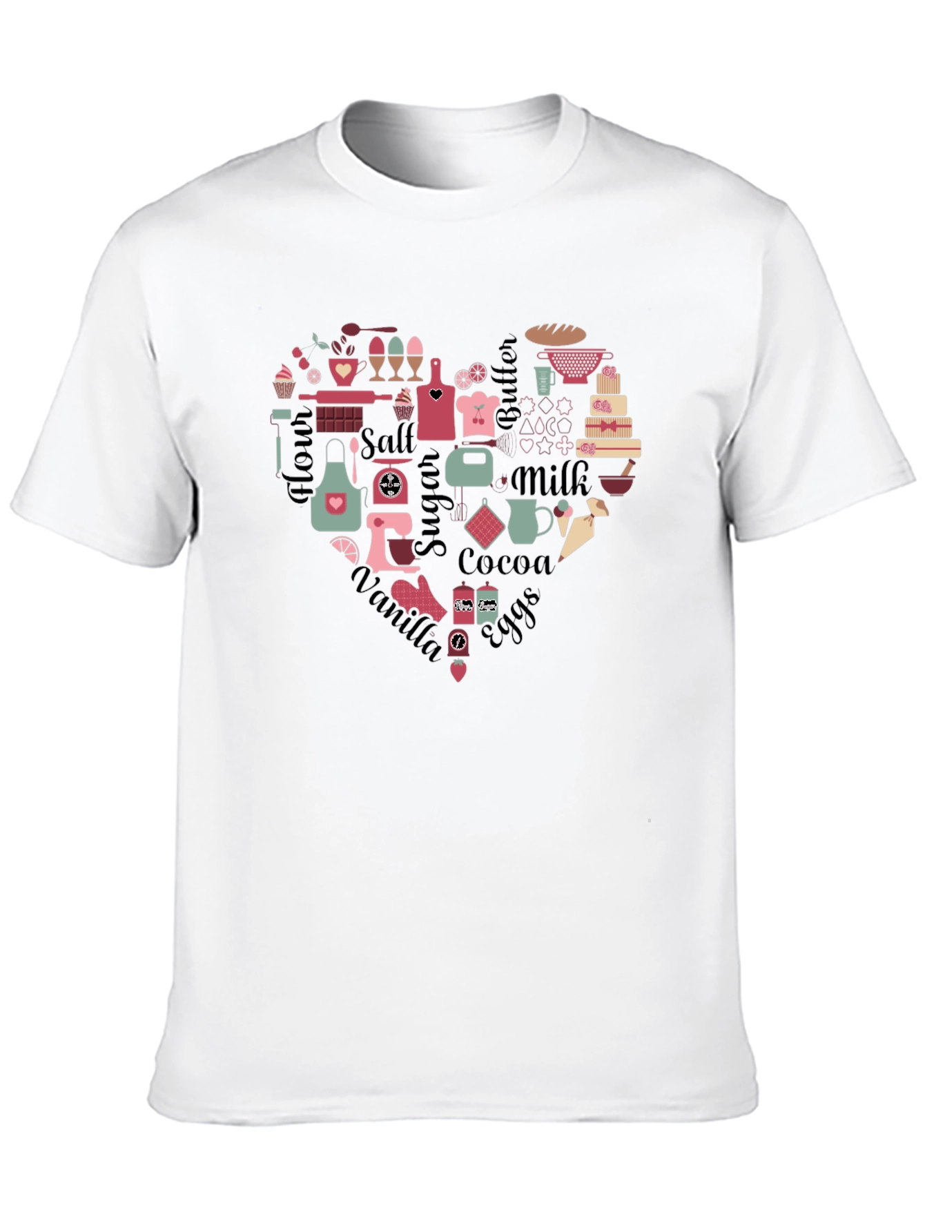 Baking Heart T-Shirt - Perfect for Bakers