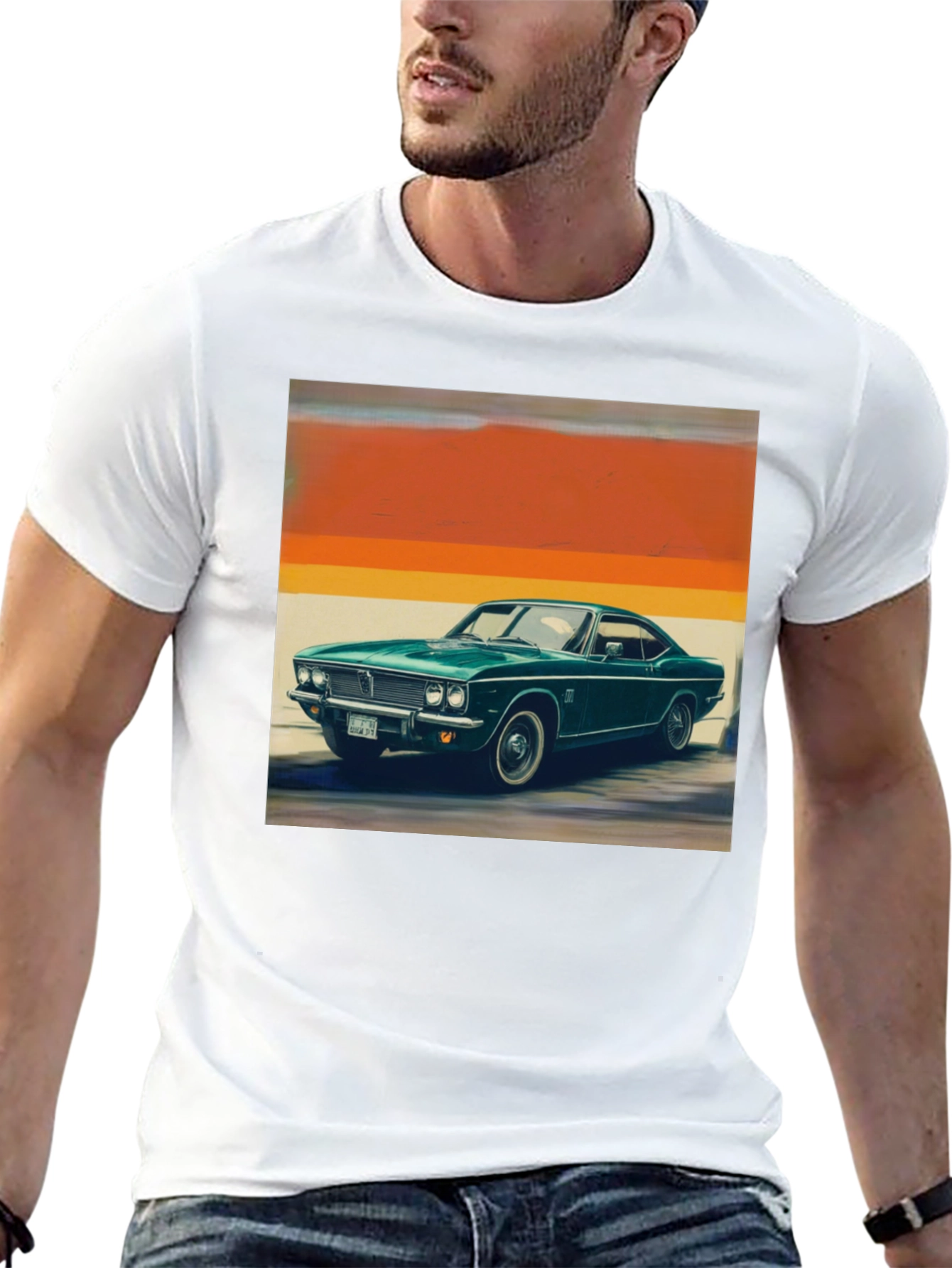 Classic Car Graphic Tee - Retro Style