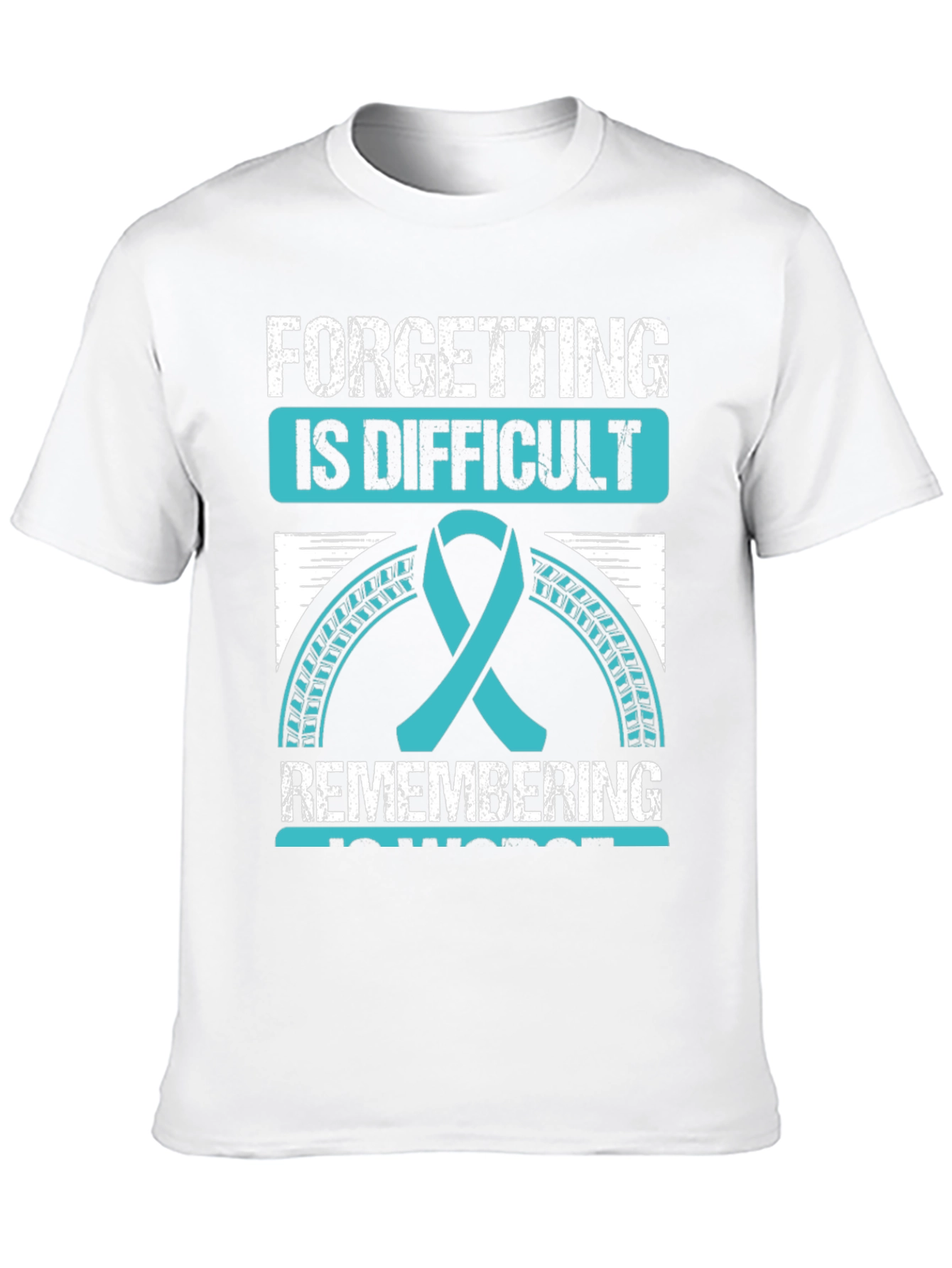 Difficult Forgetting Awareness Ribbon Graphic Tee
