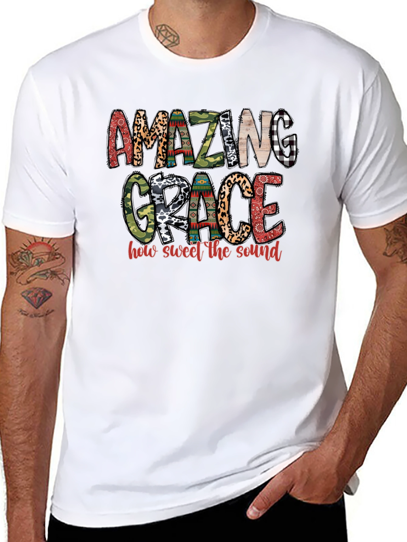 Amazing Grace Graphic Tee - Black