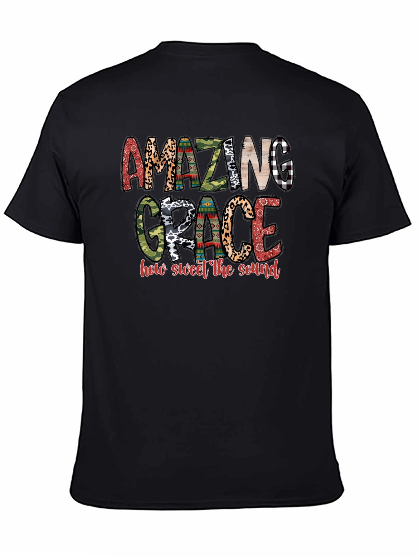 Amazing Grace Graphic Tee - Black