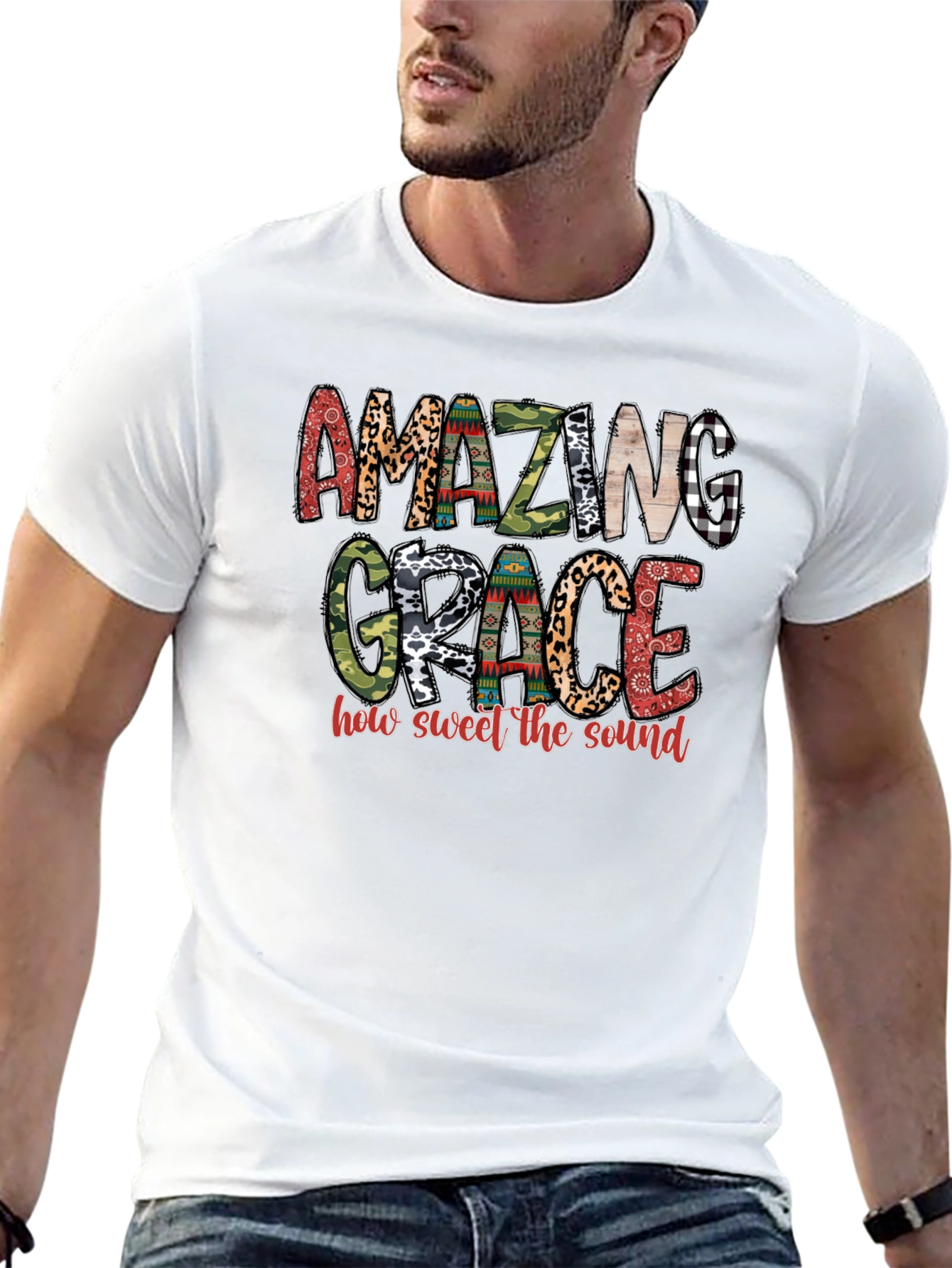 Amazing Grace Graphic Tee - Black