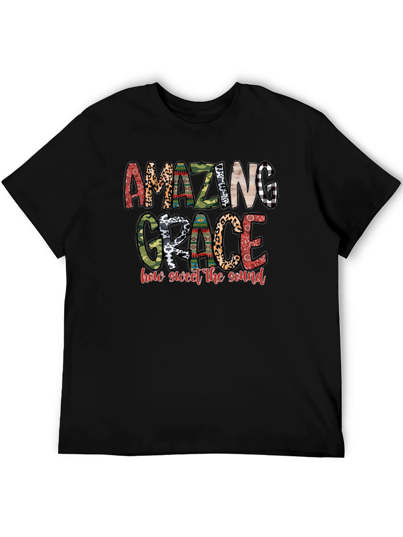 Amazing Grace Graphic Tee - Black