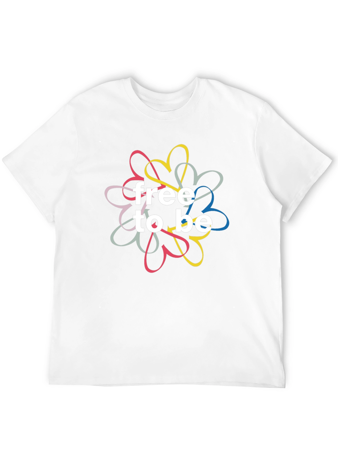 Free To Be Heart Graphic T-Shirt - Black