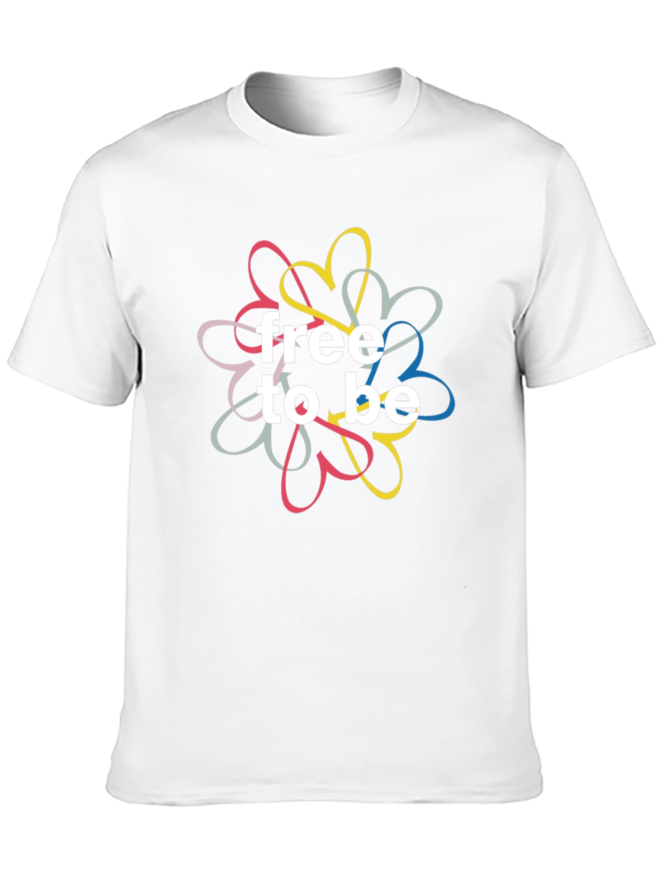 Free To Be Heart Graphic T-Shirt - Black