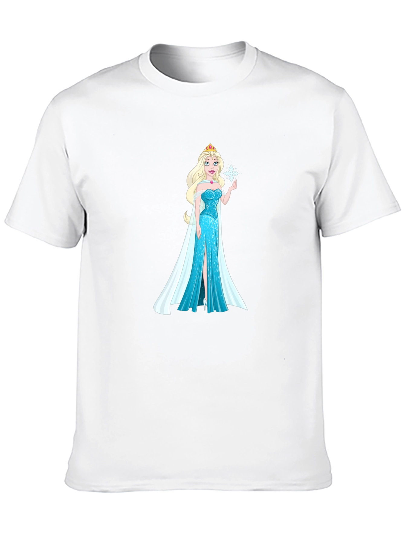Elsa Graphic T-Shirt - Black Cotton Tee