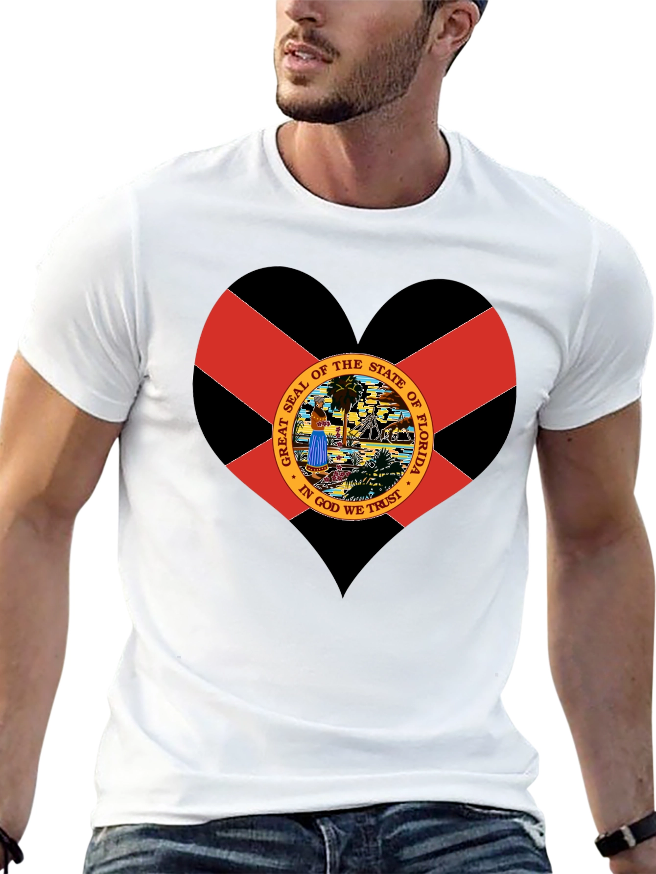 Florida Flag Heart T-Shirt
