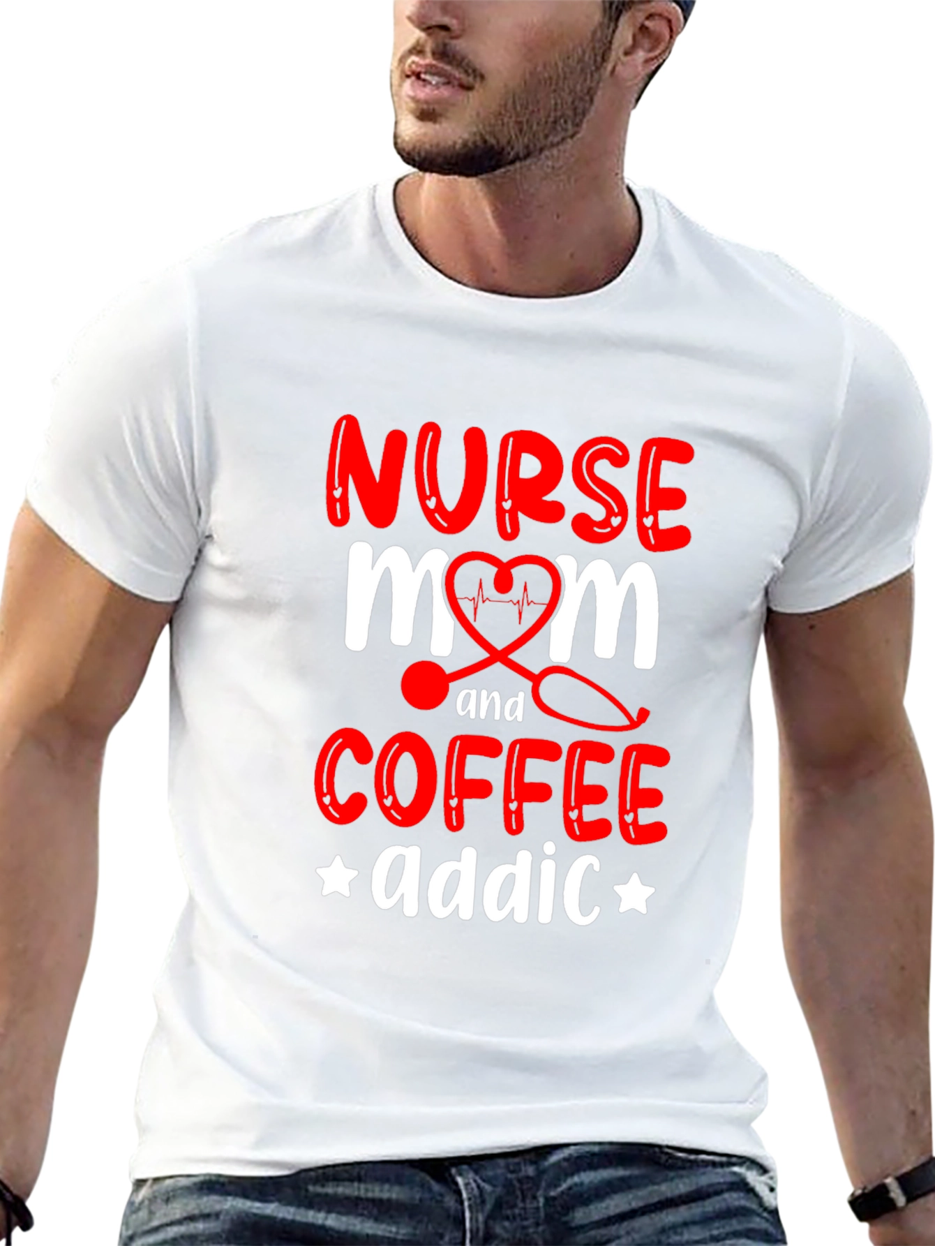 Nurse Mom Coffee Addict T-Shirt