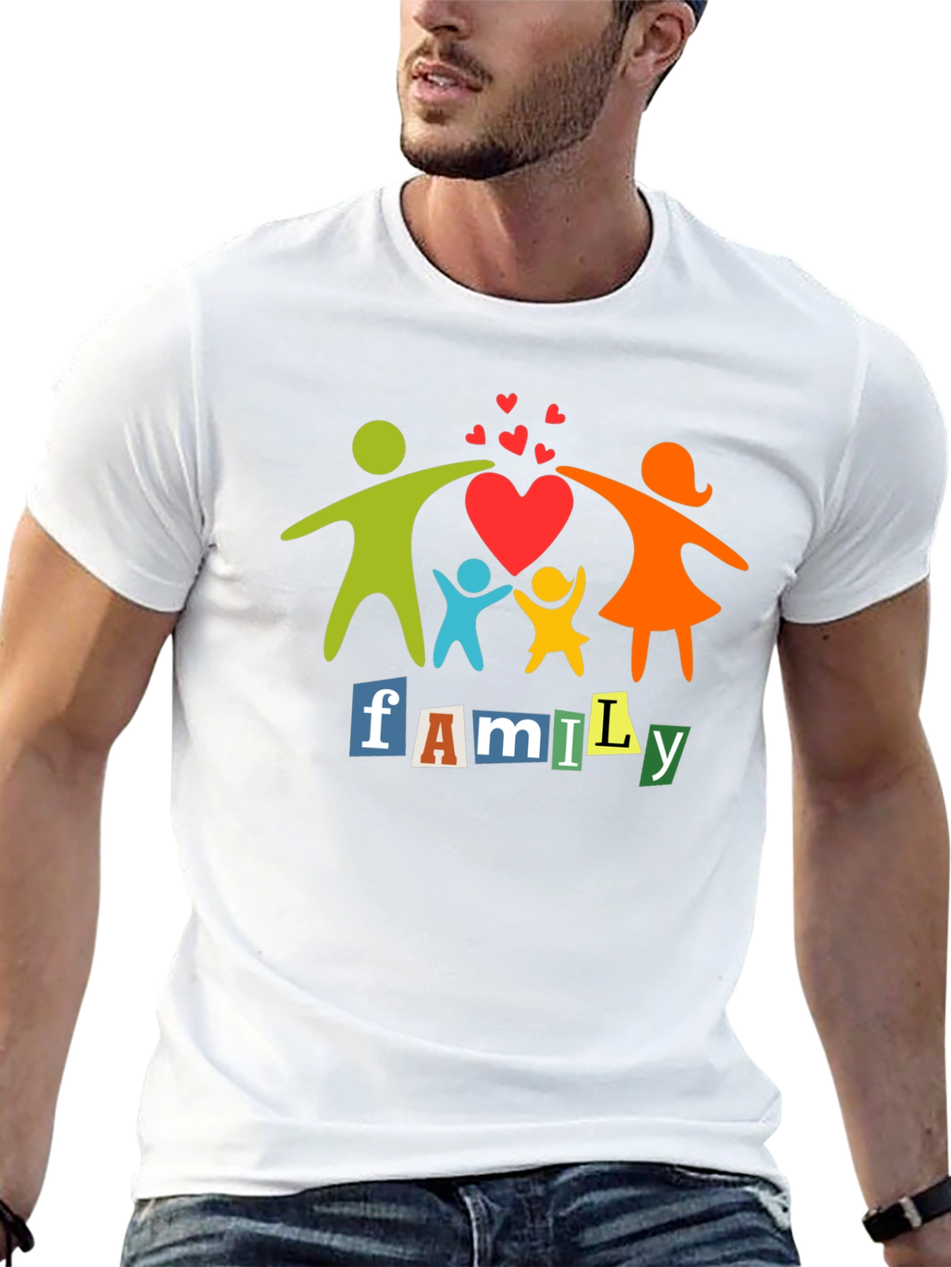 Family Love Black T-Shirt