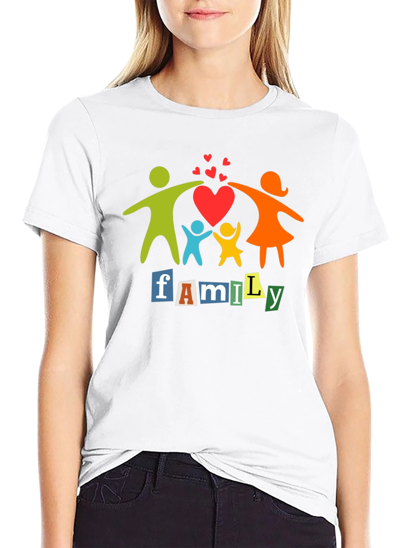 Family Love Black T-Shirt