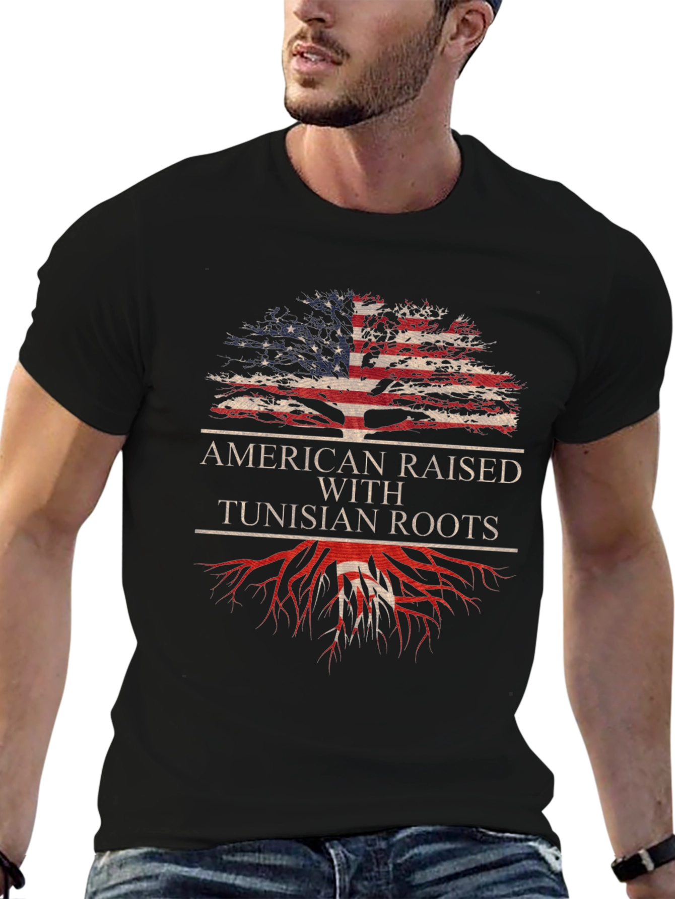 American Raised with Tunisian Roots T-Shirt