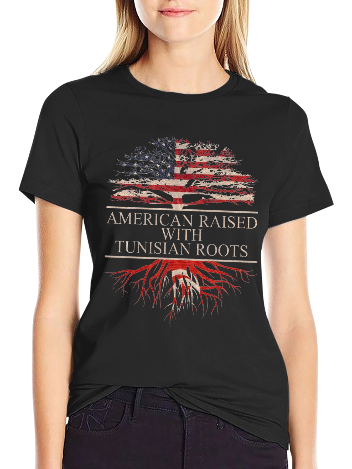 American Raised with Tunisian Roots T-Shirt