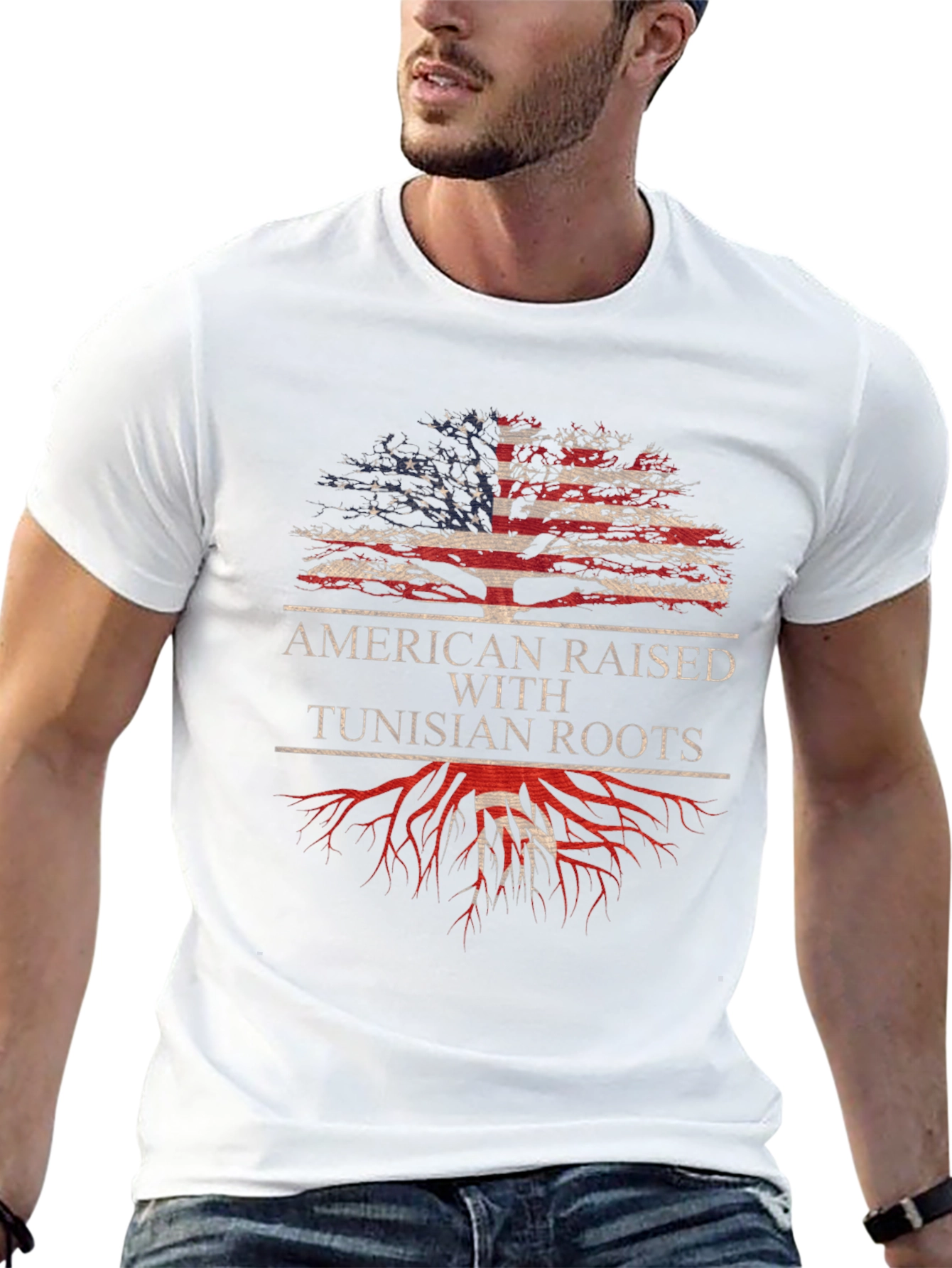 American Raised with Tunisian Roots T-Shirt