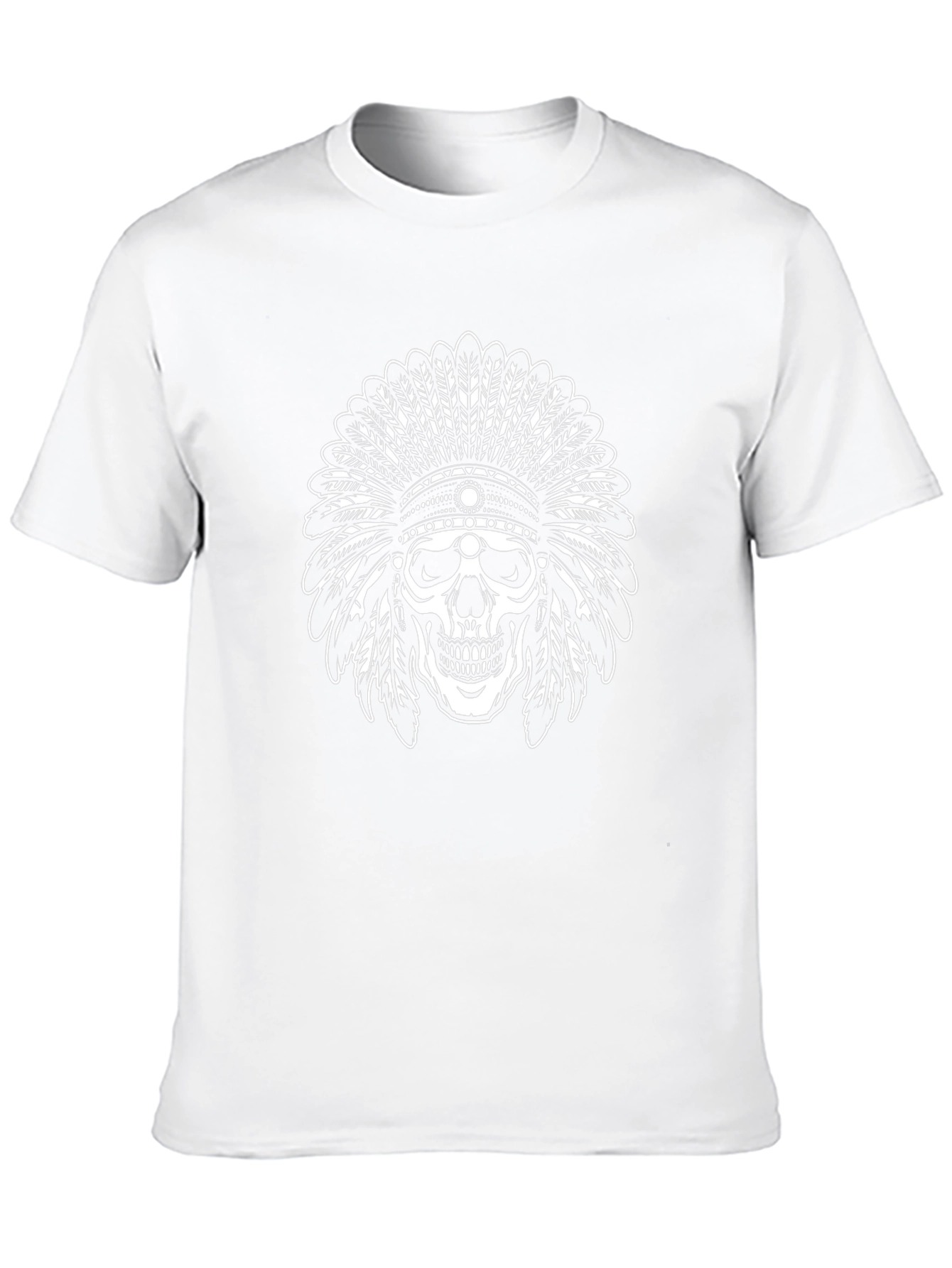 Skull Chief T-Shirt - Graphic Print Tee