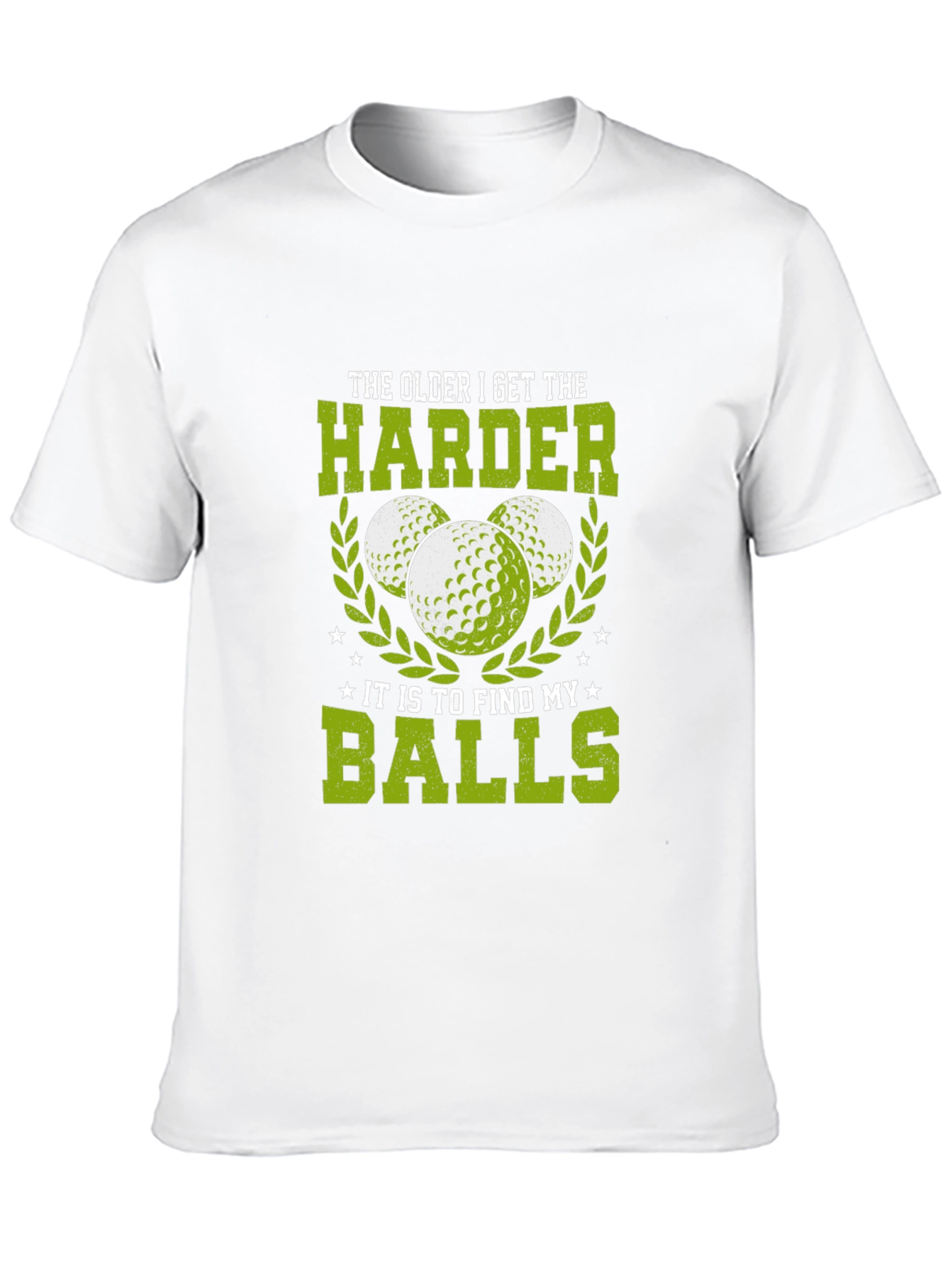 Funny Golf T-Shirt: Older Harder to Find Balls