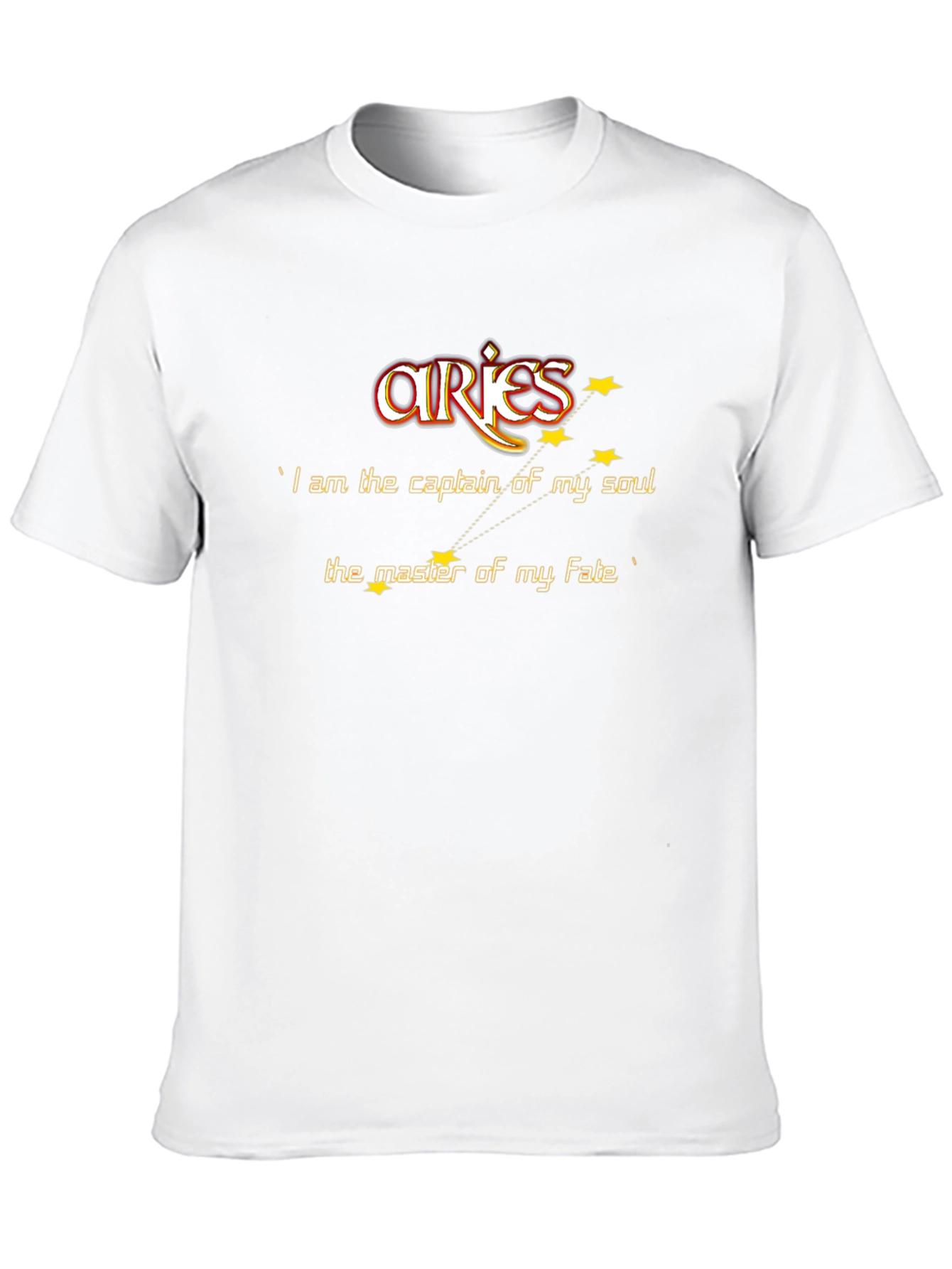 Aries Captain of My Soul Black T-Shirt