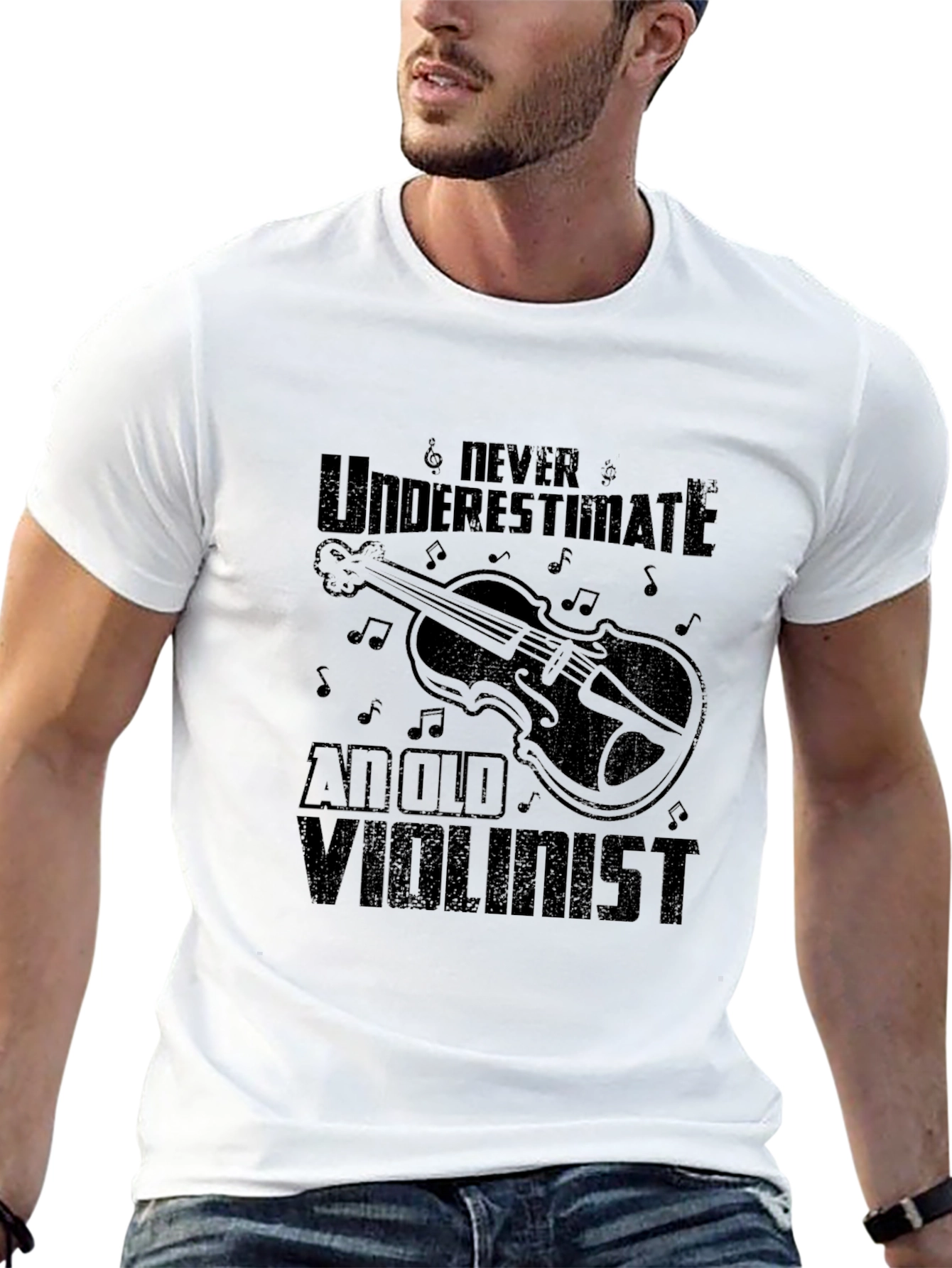 Never Underestimate an Old Violinist T-Shirt
