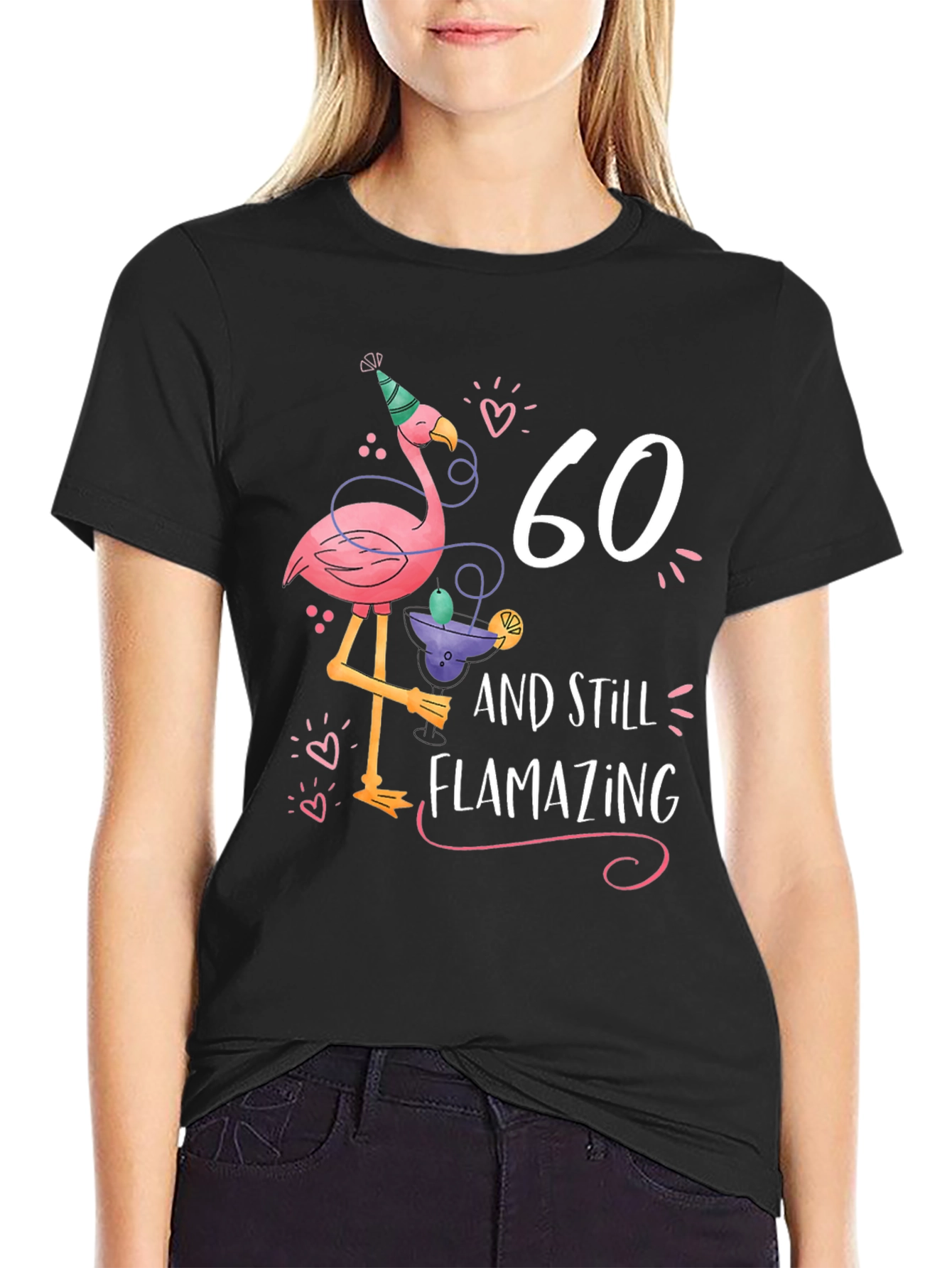 60th Birthday Flamingo T-Shirt - Flamazing Gift Idea