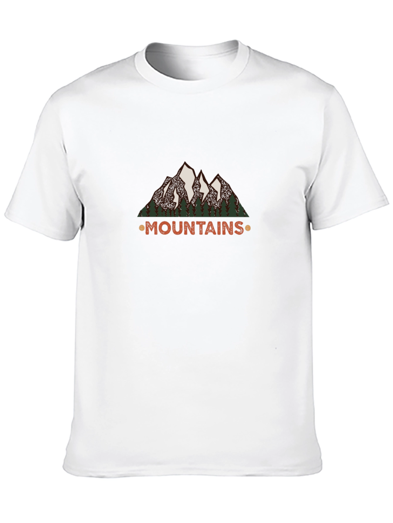 Mountains Graphic Tee - Black Short Sleeve Shirt