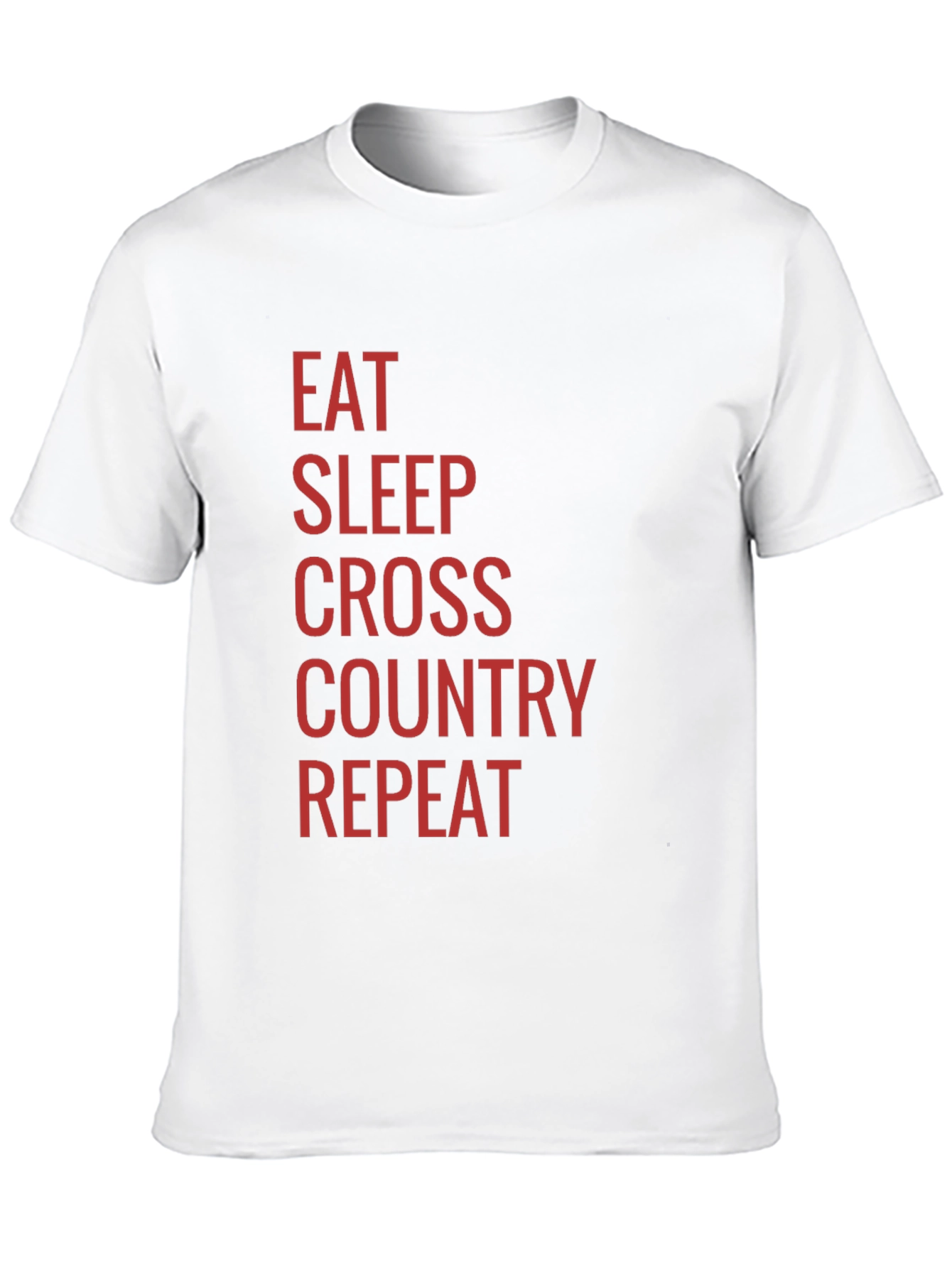 Eat Sleep Cross Country Repeat Black T-Shirt