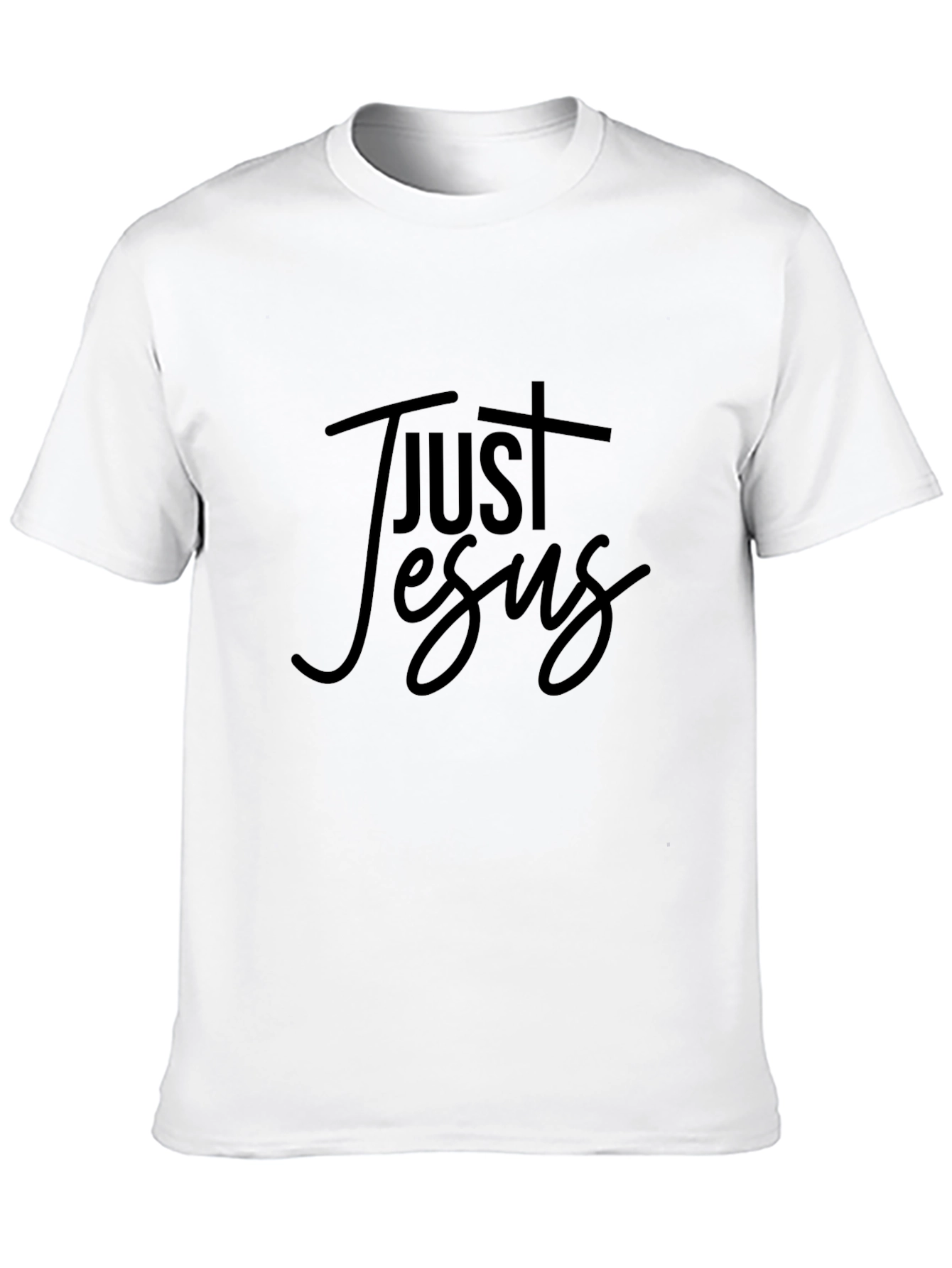 Just Jesus Black Graphic Tee