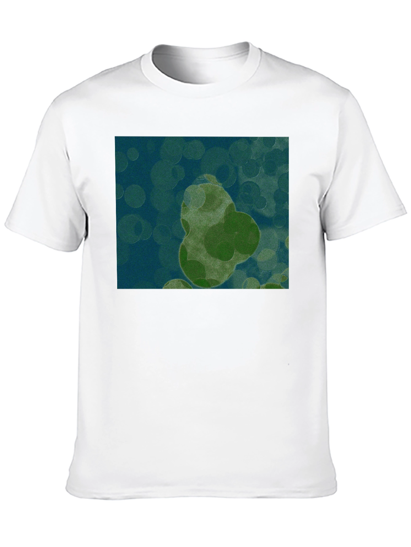 Abstract Pear Print Black T-Shirt